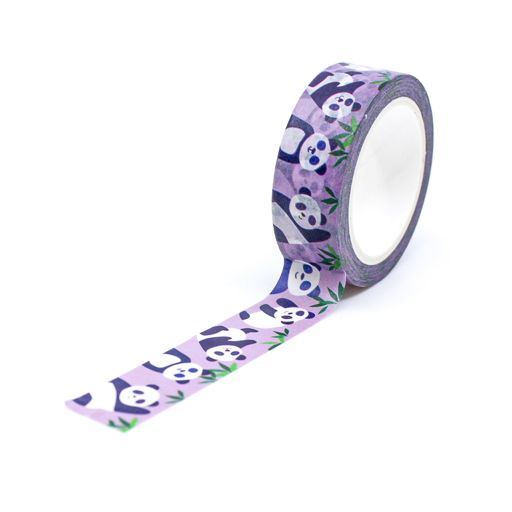 Elevate your crafts with our Purple Panda Bear Washi Tape, featuring adorable panda bear illustrations in shades of purple. Ideal for adding a cute and colorful touch to your projects. This tape from Girl of All Work is sold at BBB Supplies Craft Shop.