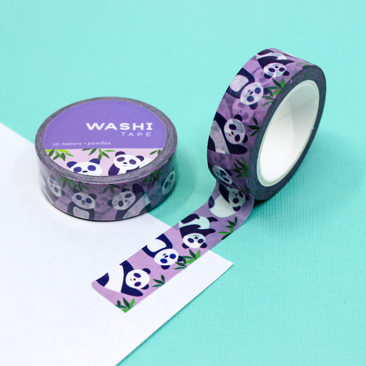 Elevate your crafts with our Purple Panda Bear Washi Tape, featuring adorable panda bear illustrations in shades of purple. Ideal for adding a cute and colorful touch to your projects. This tape from Girl of All Work is sold at BBB Supplies Craft Shop.