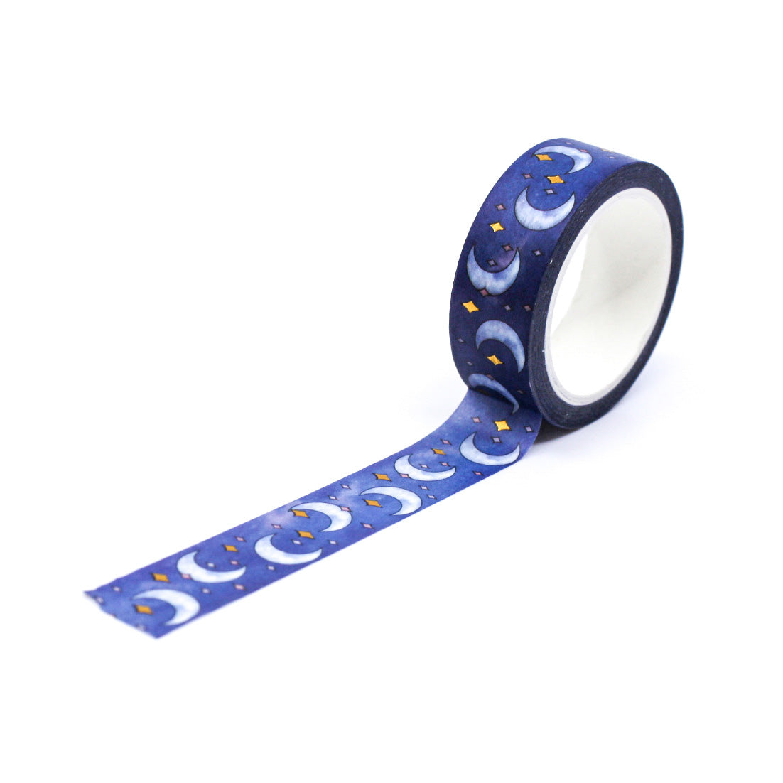 Add an aura of mystique with our Mystical Symbols Crescent Moon Washi Tape, featuring enchanting moon and symbolic designs. Perfect for crafting a magical atmosphere. This tape is sold at BBB Supplies Craft Shop.