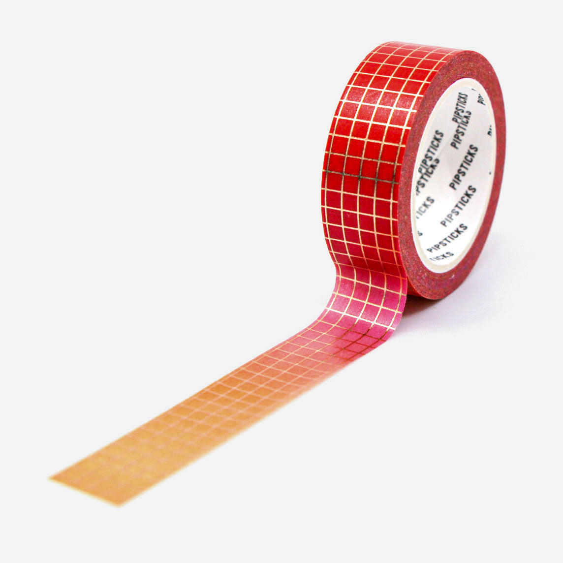 Pink and Orange Grid Washi