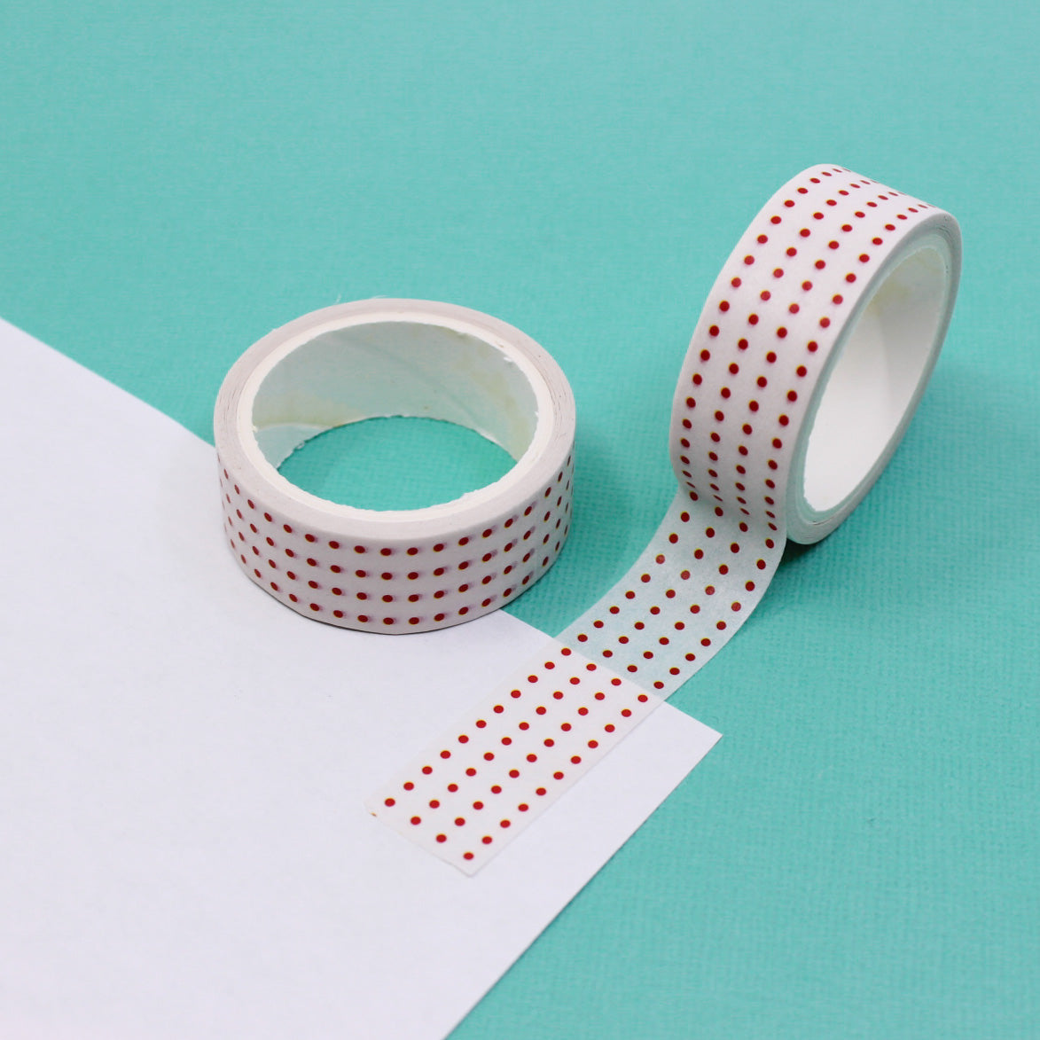 Enhance your journaling experience with this versatile washi tape featuring a dotted grid pattern. Perfect for creating bullet journals, planners, or adding a stylish touch to any paper project. These washi are sold at BBB Supplies Craft Shop.