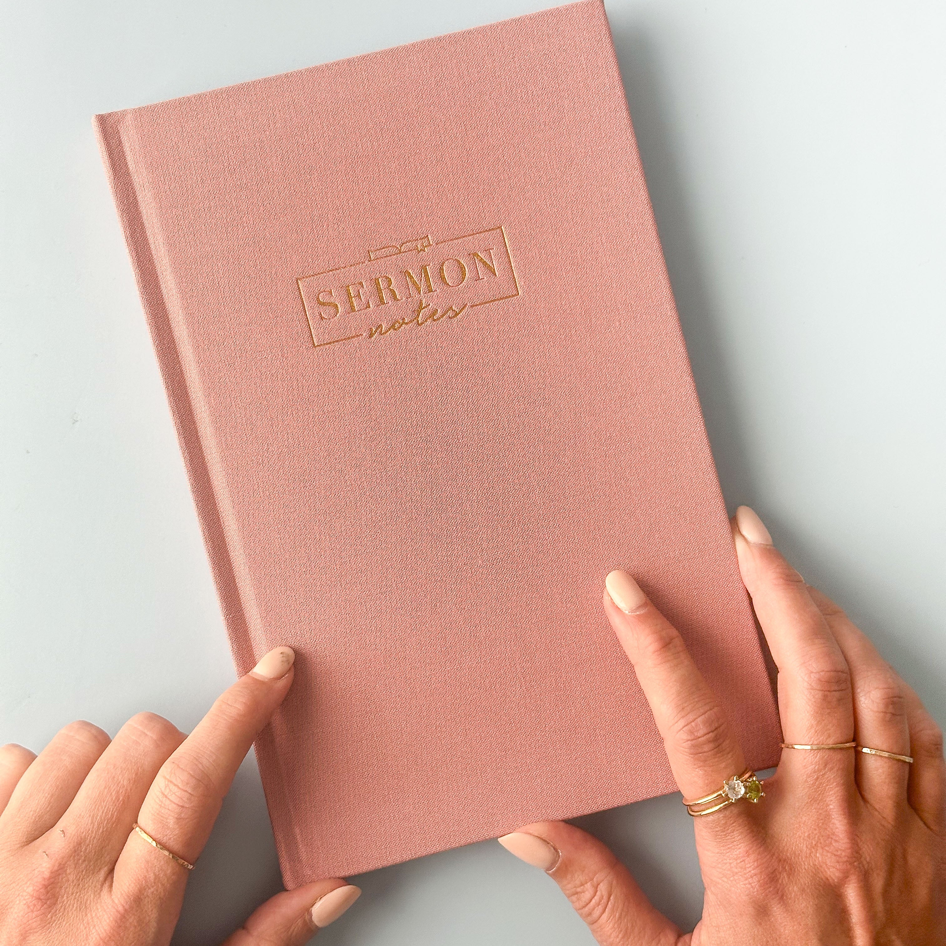 A journal designed for taking notes during sermons or religious teachings. This Journal is from The Daily Grace Co. and sold at BBB Supplies Craft Shop.