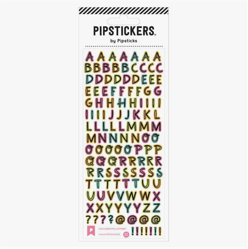 Colorful and Fun Letter Sticker Sheets