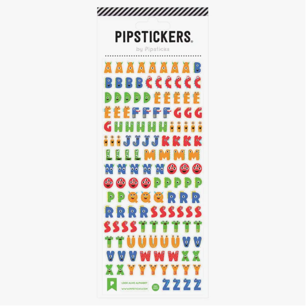 Colorful and Fun Letter Sticker Sheets