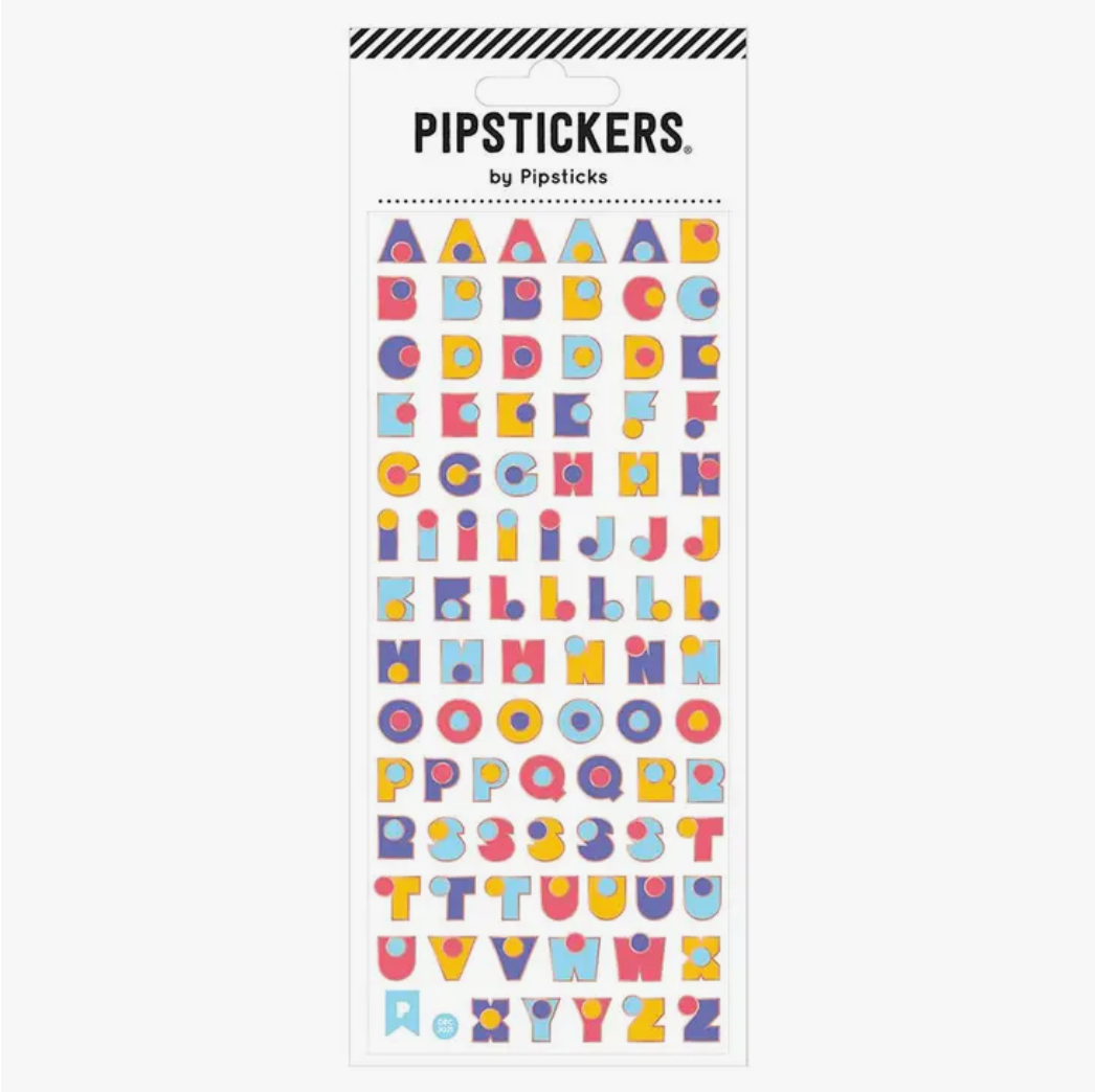 Colorful and Fun Letter Sticker Sheets