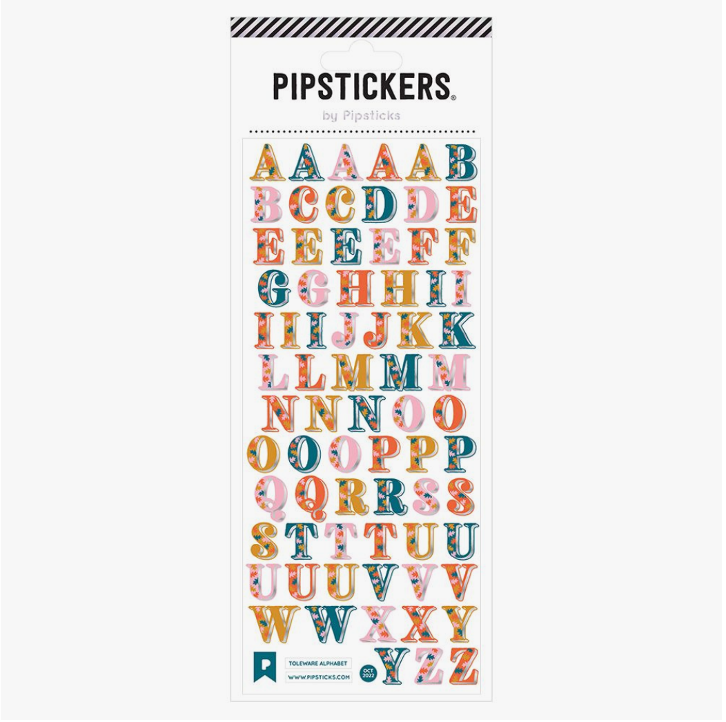 Colorful and Fun Letter Sticker Sheets