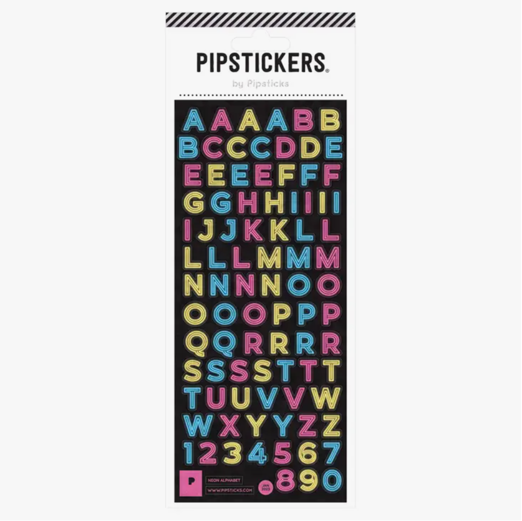 Colorful and Fun Letter Sticker Sheets