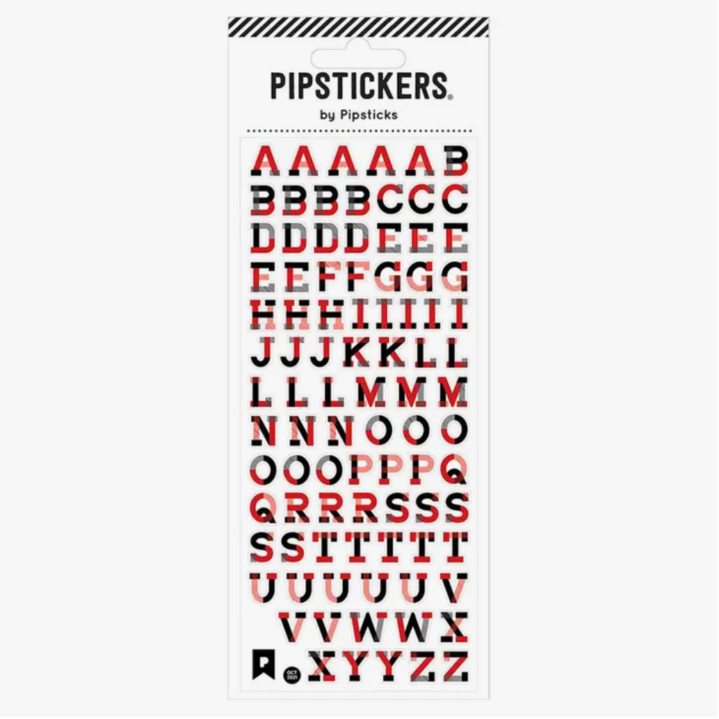 Colorful and Fun Letter Sticker Sheets