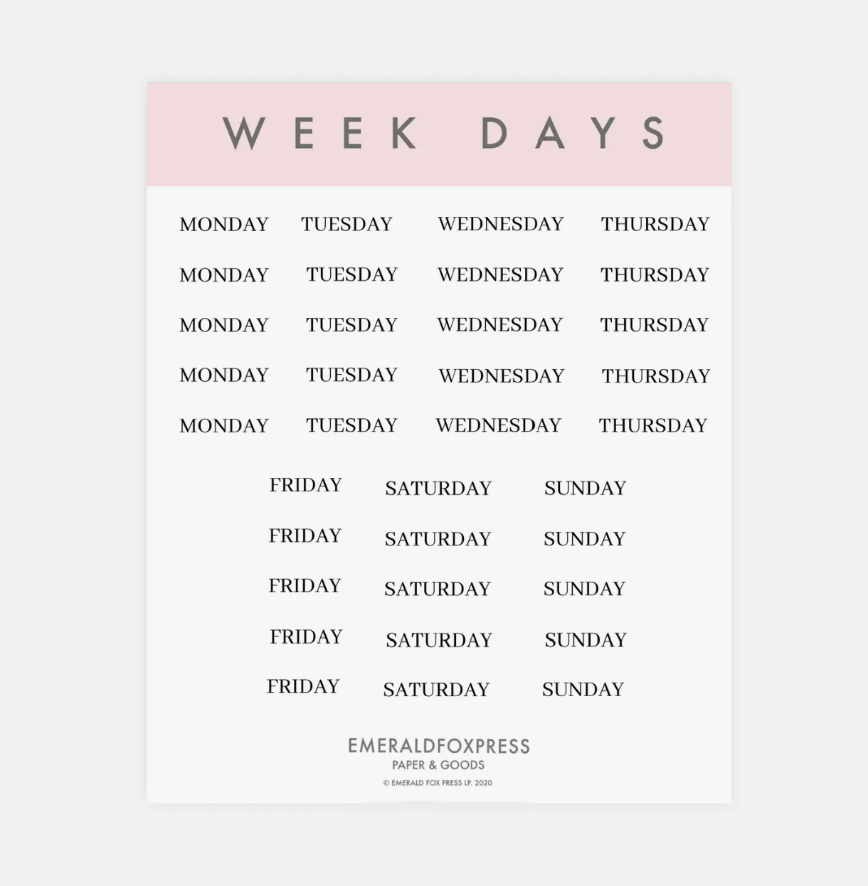 Planner Calendar Dates Sticker Sheets