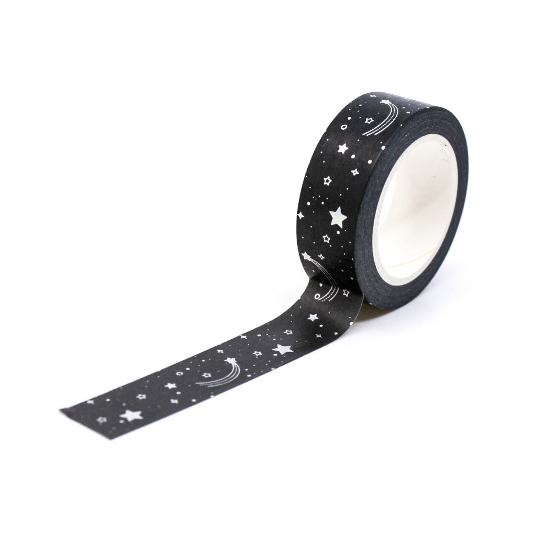 Silver Foil Night Sky Moon and Stars Washi Tape