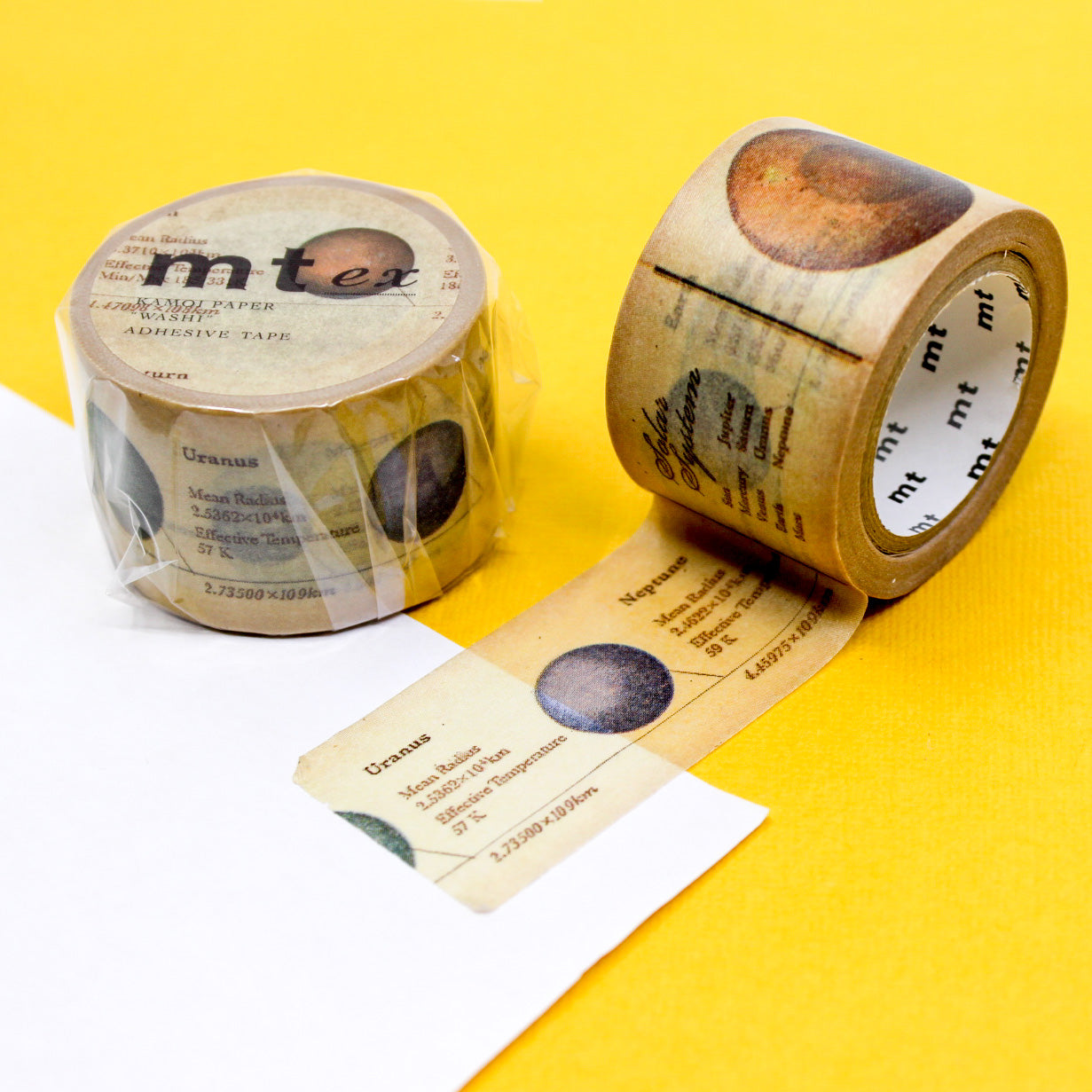 Discover our Encyclopedia Washi Tape Collection, a trio of captivating tapes that transport you into the world of animals, plants, and space. This tape is from MT Brand Masking Tape and sold at BBB Supplies Craft Shop.