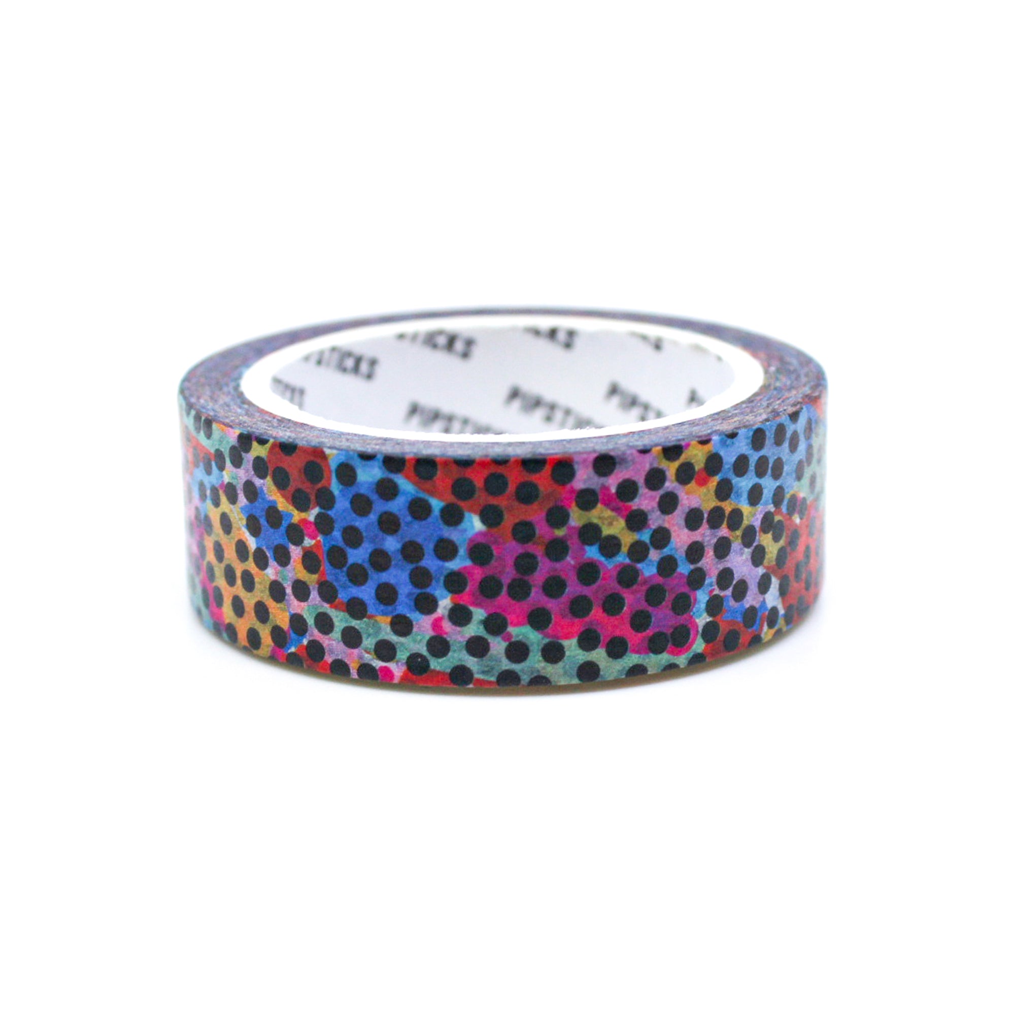 This Spot in the Dark Washi Tape is a funky and eclectic tape that brings a playful burst of color to your crafting projects. This tape is designed by Pipsticks and sold at BBB Supplies Craft Shop.