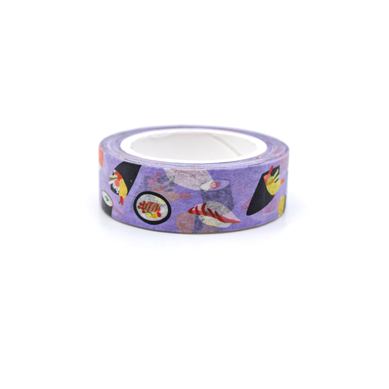 Add a tasty twist to your crafts with our Sushi Washi Tape, featuring delightful sushi illustrations. Perfect for adding a touch of Japanese culinary charm to your projects. This tape is designed by Girl of All Work and sold at BBB Supplies Craft Shop.