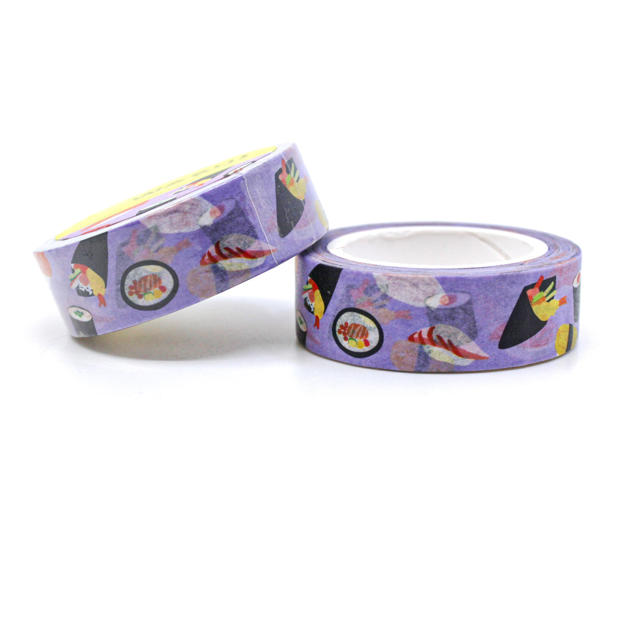 Add a tasty twist to your crafts with our Sushi Washi Tape, featuring delightful sushi illustrations. Perfect for adding a touch of Japanese culinary charm to your projects. This tape is designed by Girl of All Work and sold at BBB Supplies Craft Shop.