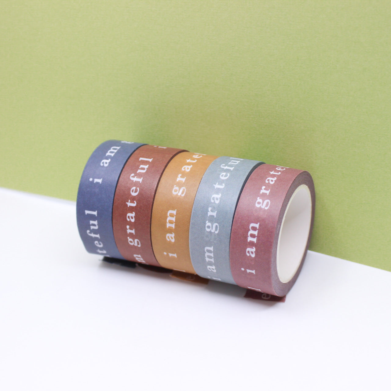 Express gratitude with our 'I am Grateful' Washi Tape, adorned with a heartfelt message. Ideal for adding a touch of thankfulness and positivity to your projects. This tape is from Maylay Co. and sold at BBB Supplies Craft Shop.