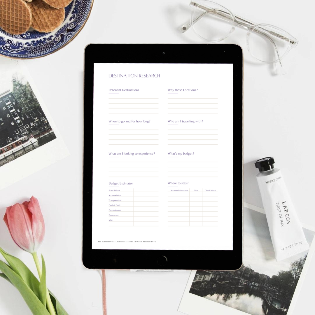 Travel Planner and Journal Printable