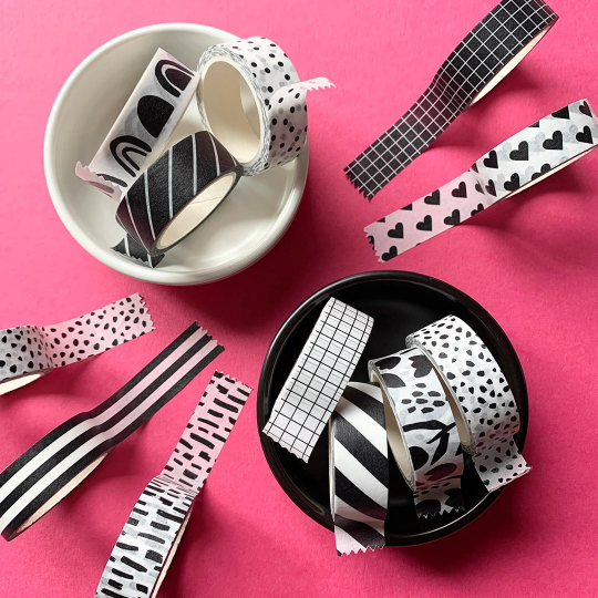 Ultimate Black and White Washi Tape Set