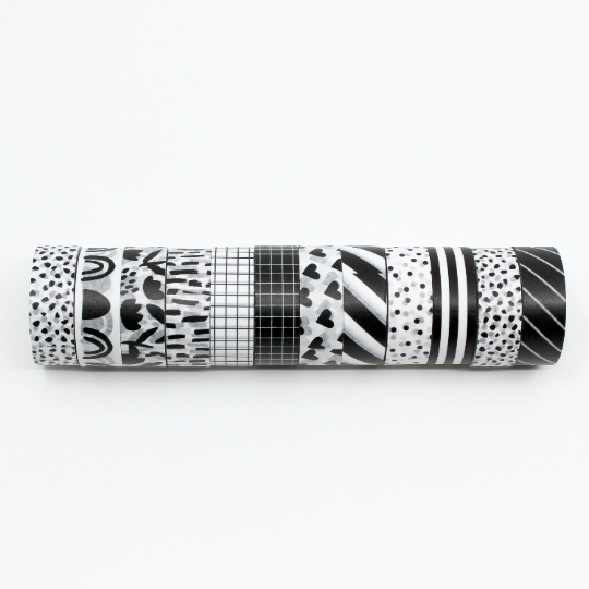 Ultimate Black and White Washi Tape Set