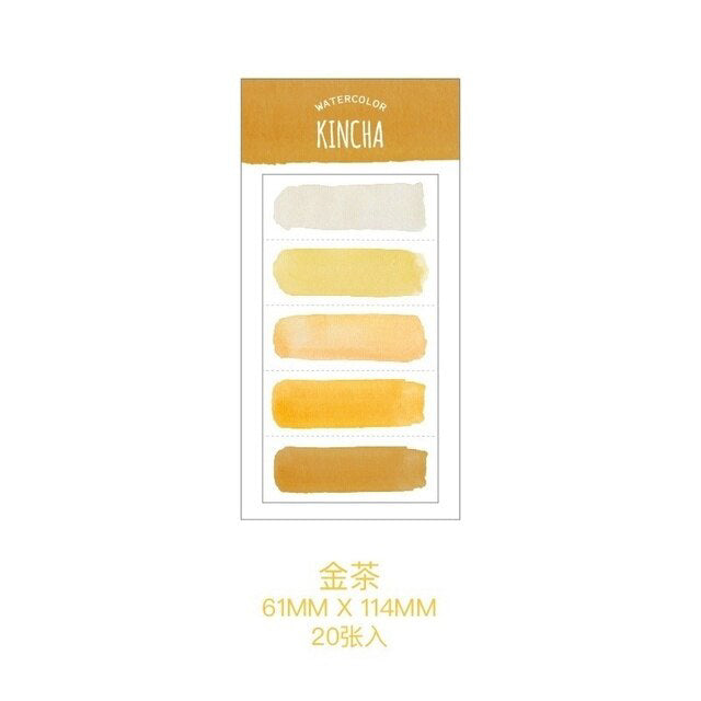 Stay organized in style with our yellow watercolor sticky notes, featuring vibrant and artistic watercolor designs, perfect for use as tabs or page markers to easily navigate through your books or documents. These twilight brand Stickies are sold at BBB Supplies Craft Shop.