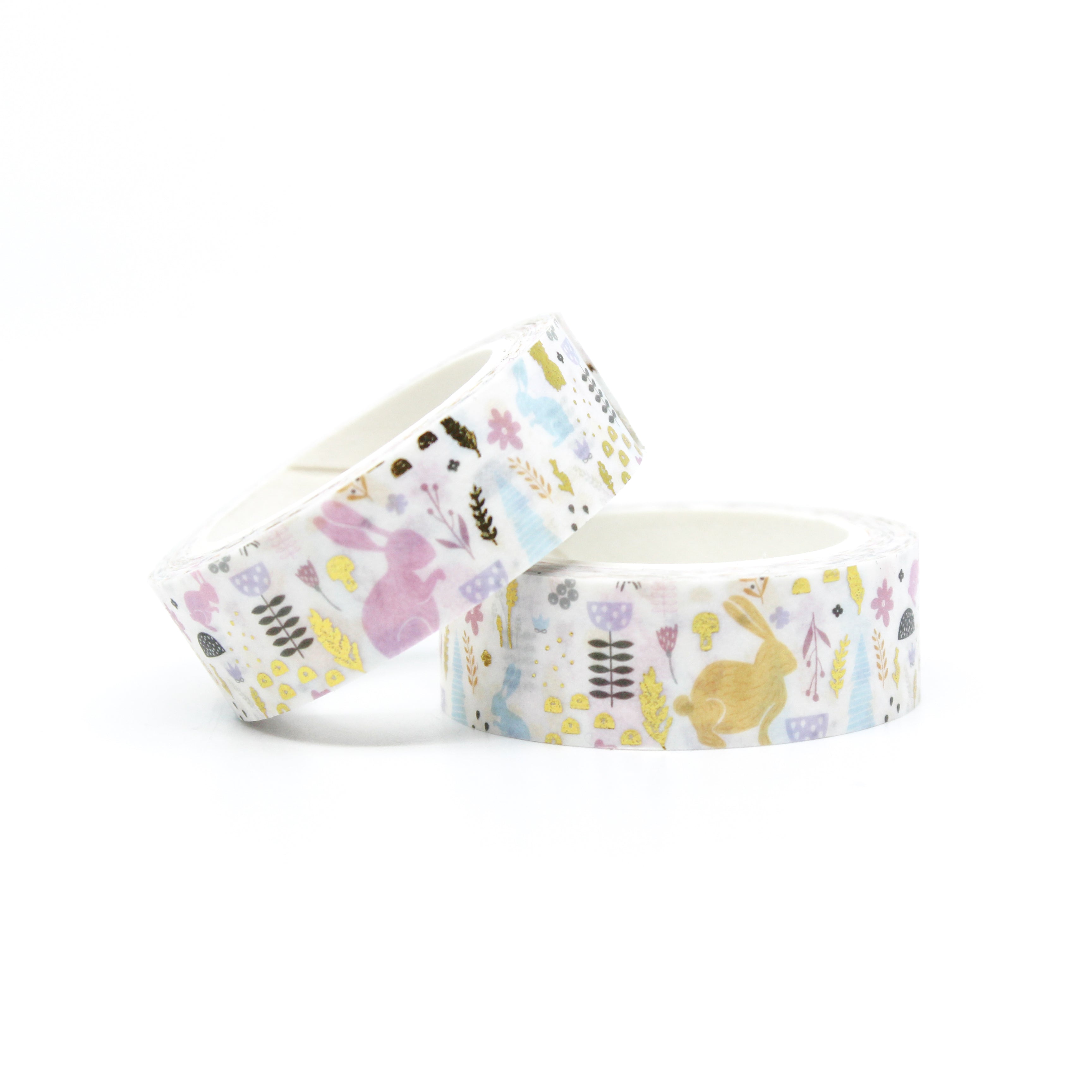 Elevate your crafts with our captivating fairytale white rabbit washi tape, showcasing a delightful illustration of a white rabbit, evoking a sense of magic and curiosity. This tape is sold at BBB Supplies Craft Shop.