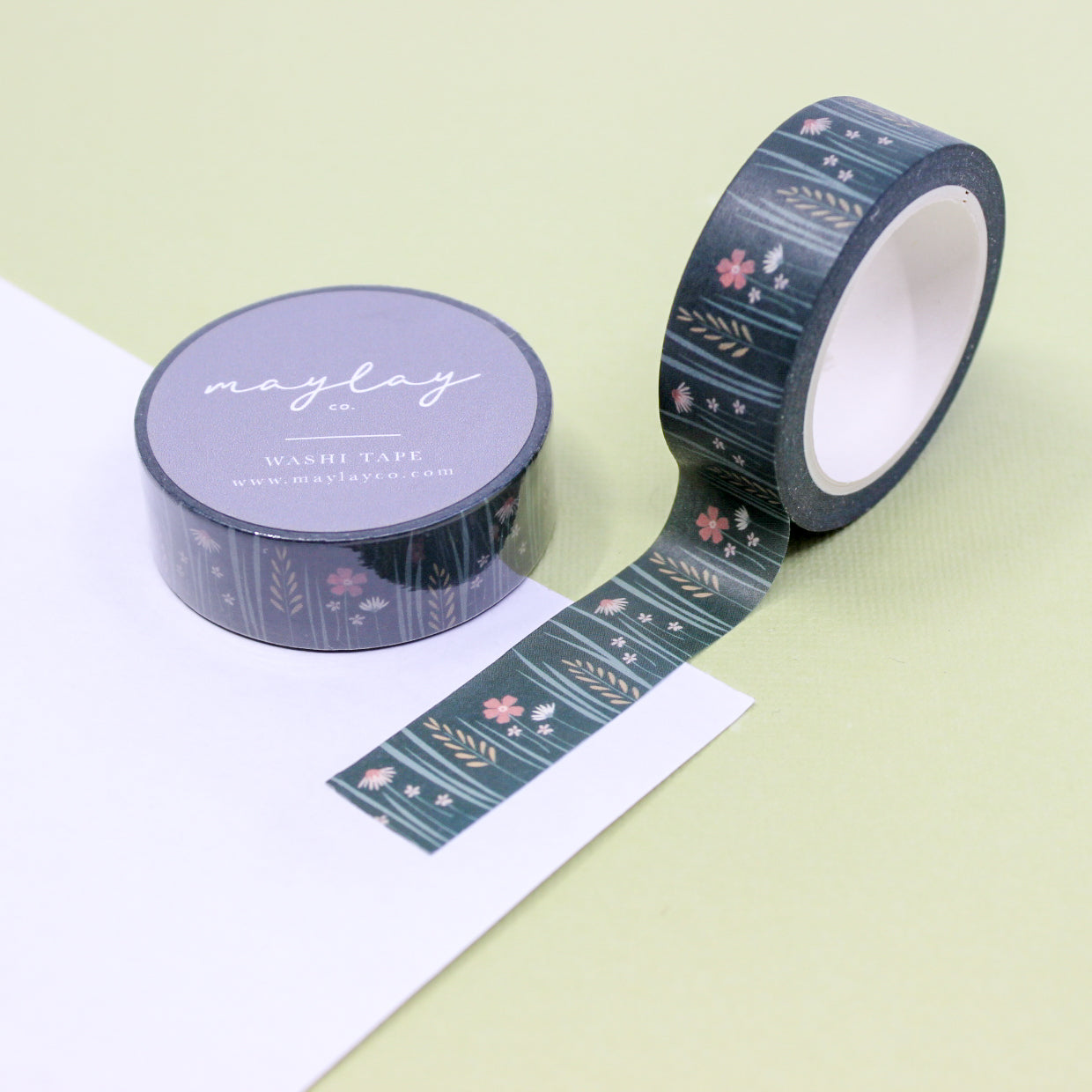 Infuse your creations with the enchantment of the outdoors using our wildflower washi tape, adorned with a charming display of wildflowers, evoking a sense of freedom and natural beauty. This tape is from Maylay Co. and sold at BBB Supplies Craft Shop.
