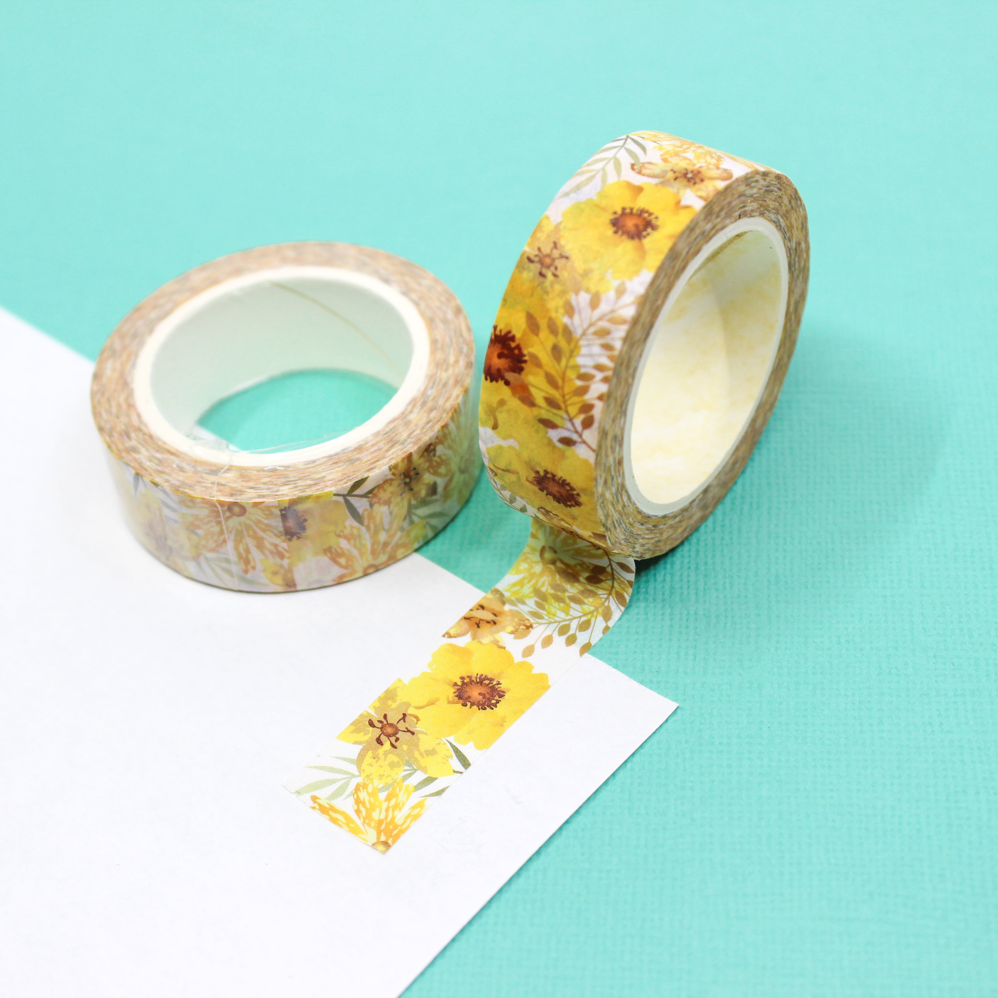 Add a touch of nature's beauty to your crafts with our floral washi tape, featuring elegant floral designs in a variety of colors, perfect for creating graceful and artistic accents. This tape is sold at BBB Supplies Craft Shop.