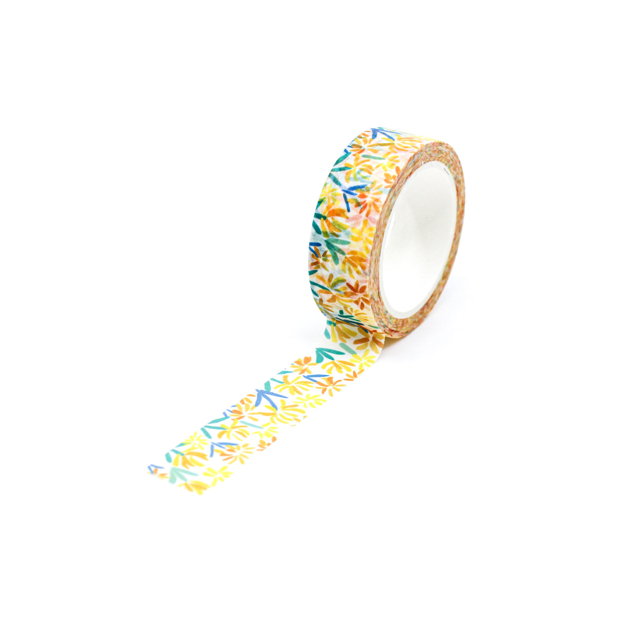 Infuse your creations with the charm of yellow chrysanthemums using our floral washi tape, adorned with delicate flowers that symbolize happiness and well-wishes, adding a cheerful and sunny accent to your crafts. This tape is designed by Girl of All Work and sold at BBB Supplies Craft Shop.