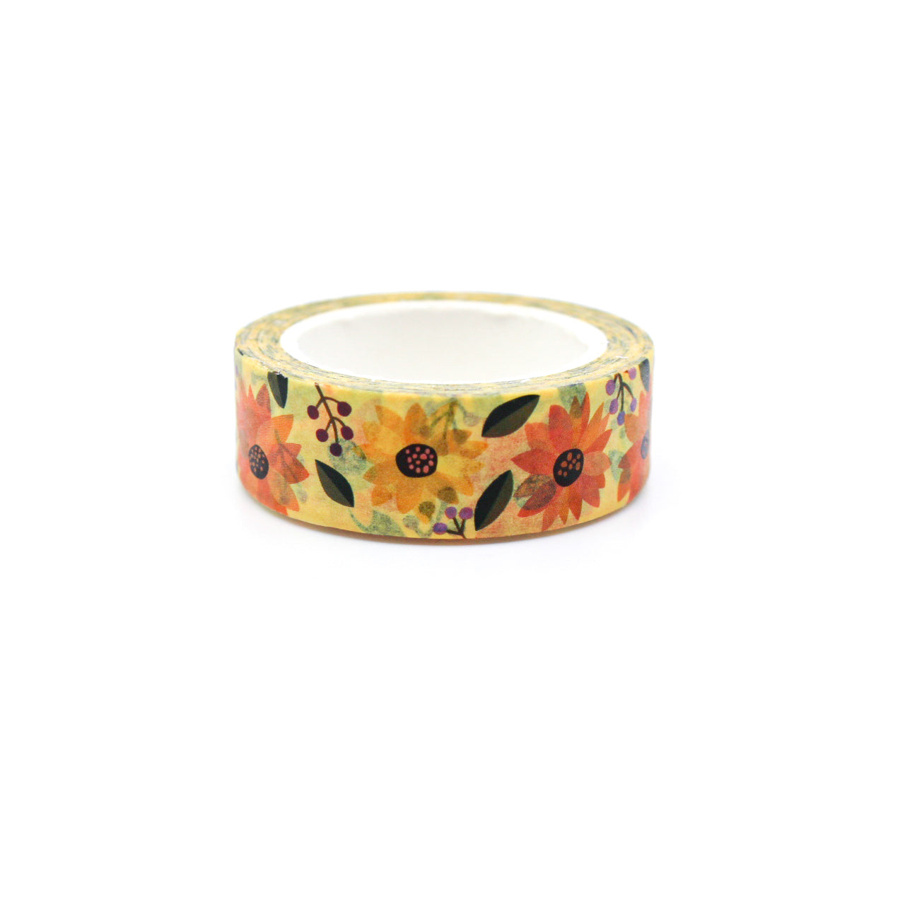 Elevate your projects with our captivating sunflower washi tape, showcasing graceful sunflower motifs in a cheerful and uplifting design, evoking the warmth and positivity of sunny days. This tape is designed by Girl of All Work and sold at BBB Supplies Craft Shop.