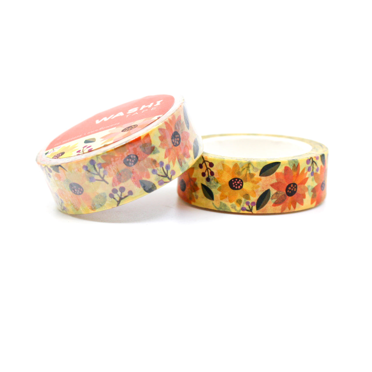 Elevate your projects with our captivating sunflower washi tape, showcasing graceful sunflower motifs in a cheerful and uplifting design, evoking the warmth and positivity of sunny days. This tape is designed by Girl of All Work and sold at BBB Supplies Craft Shop.