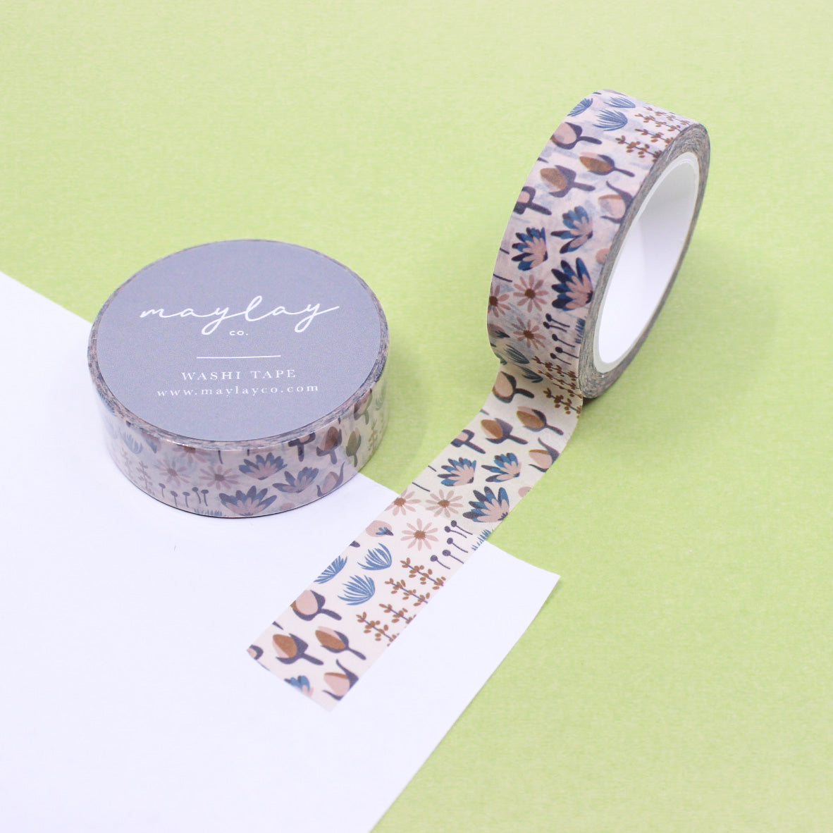 Add a gentle touch of sweetness to your crafts with our Sweetness Muted Floral Washi Tape, featuring a soft and pastel-colored floral pattern. Ideal for adding a delicate and charming touch to your projects. This tape is from Maylay Co and sold at BBB Supplies Craft Shop.