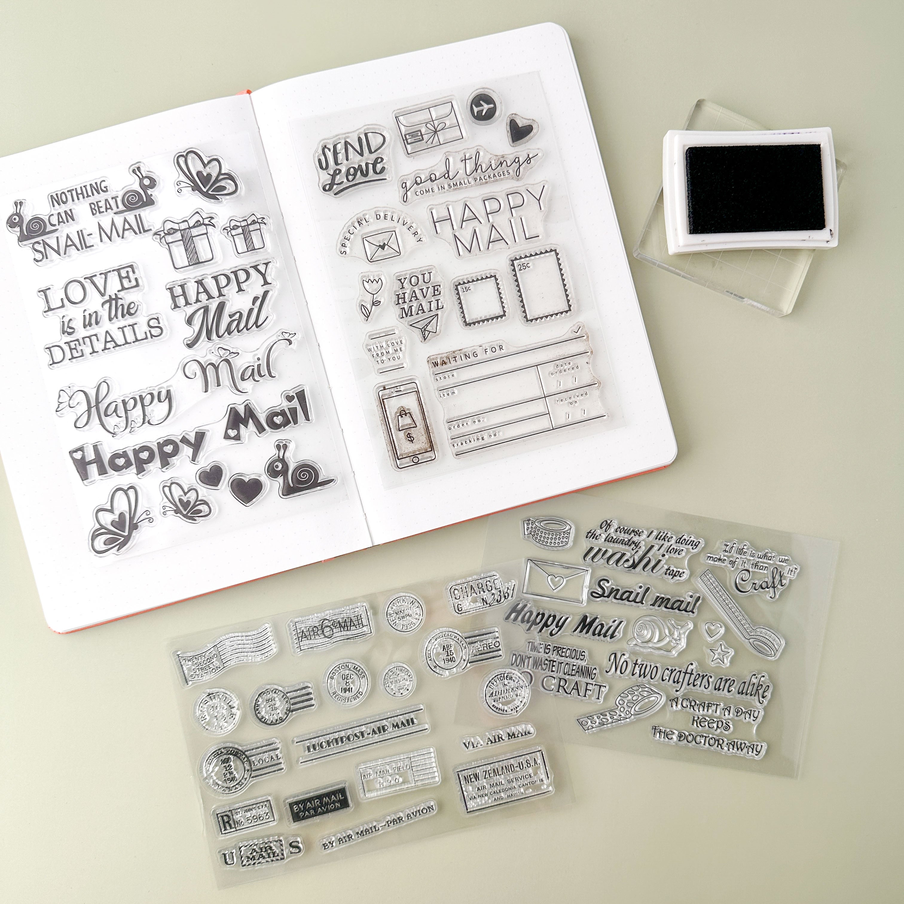 our cute snail mail collection of stamps perfect for all your happy mail.