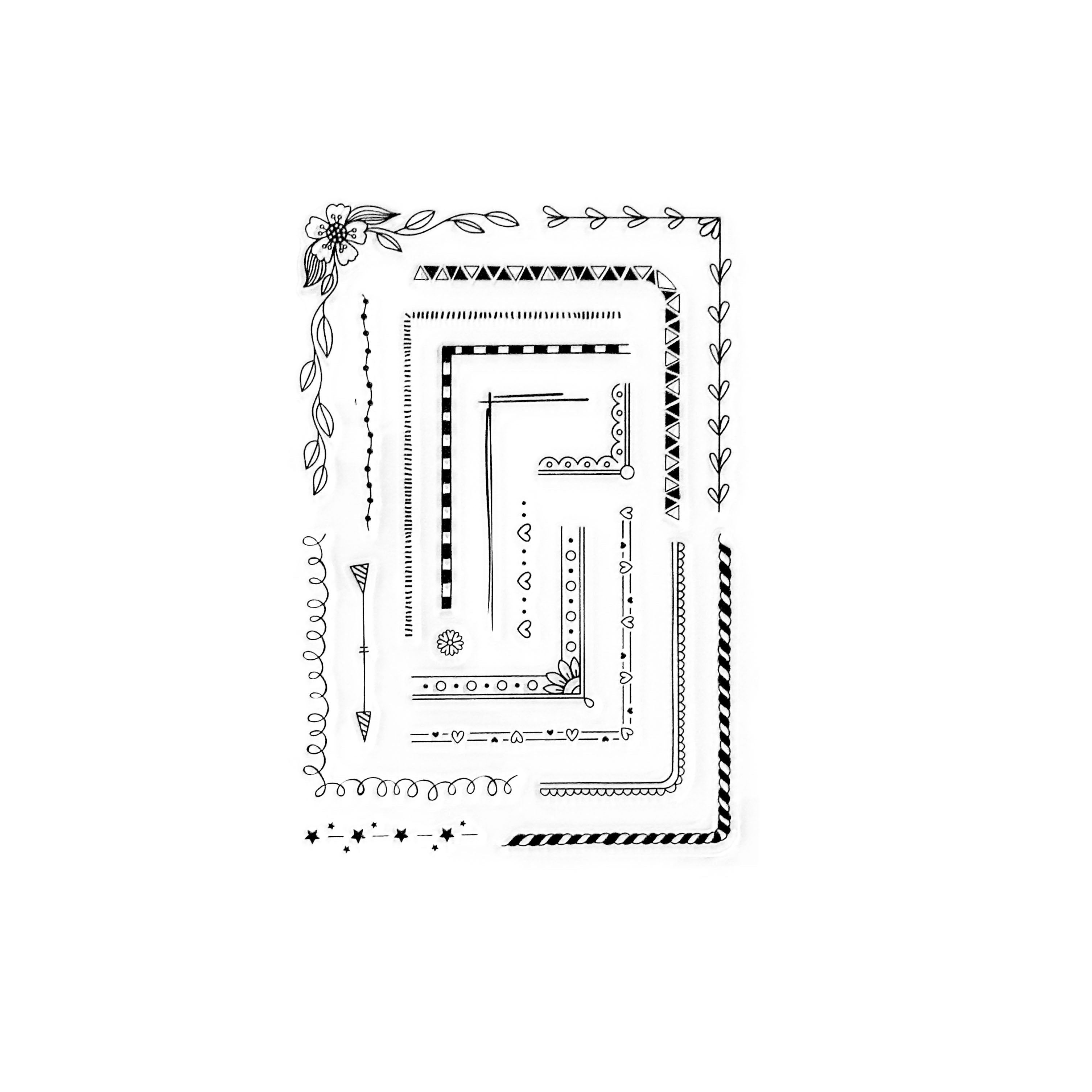 Planner Decorative Borders Stamps