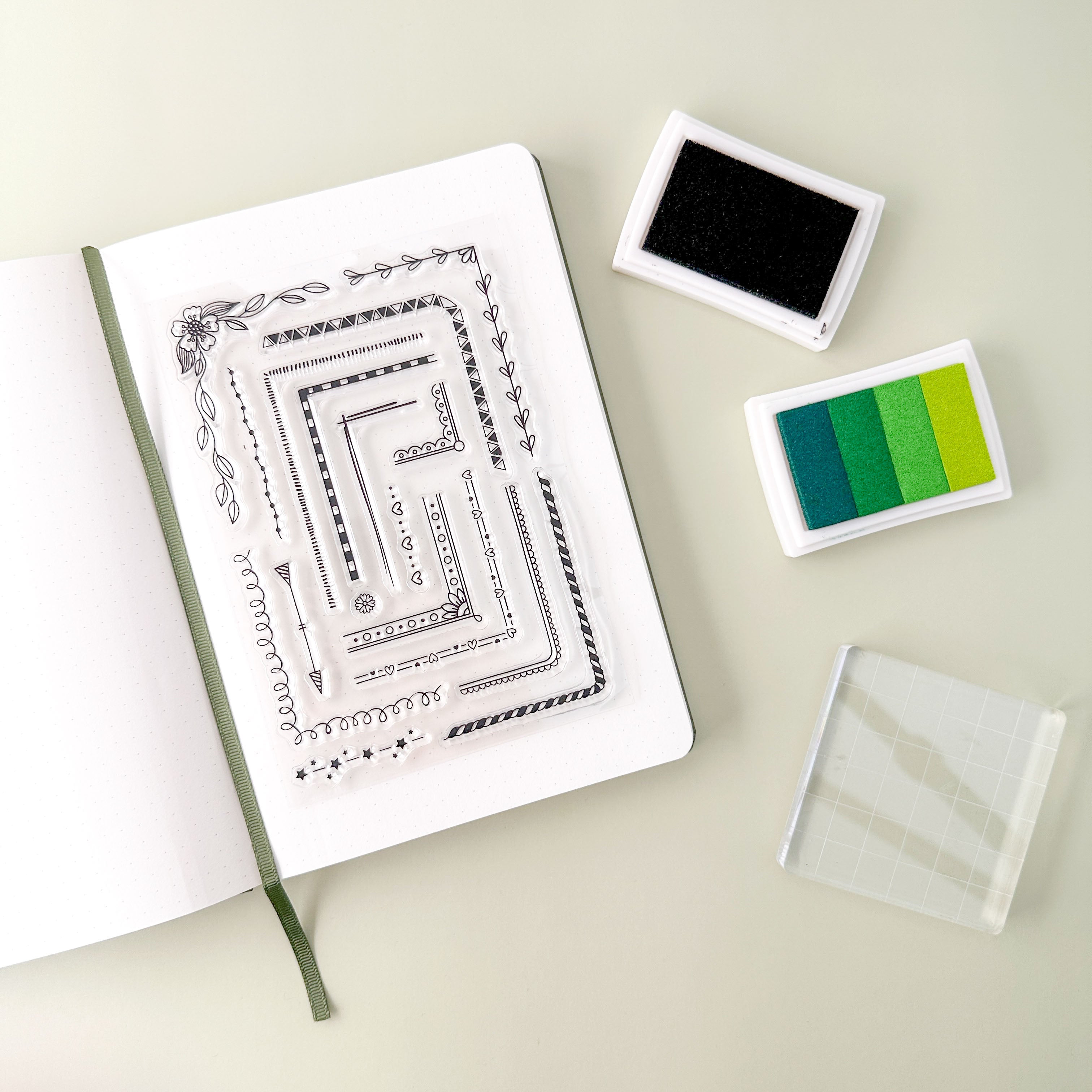 Planner Decorative Borders Stamps