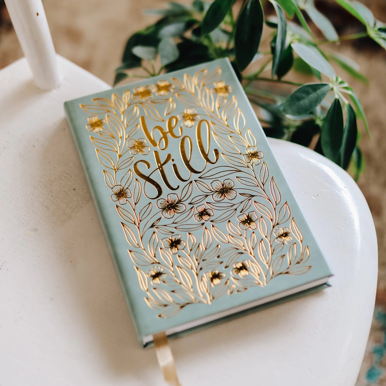 A guided Bible journal designed to help users find stillness and reflection in their scripture study. This journal is from The Daily Grace Co. and sold at BBB Supplies Craft Shop.