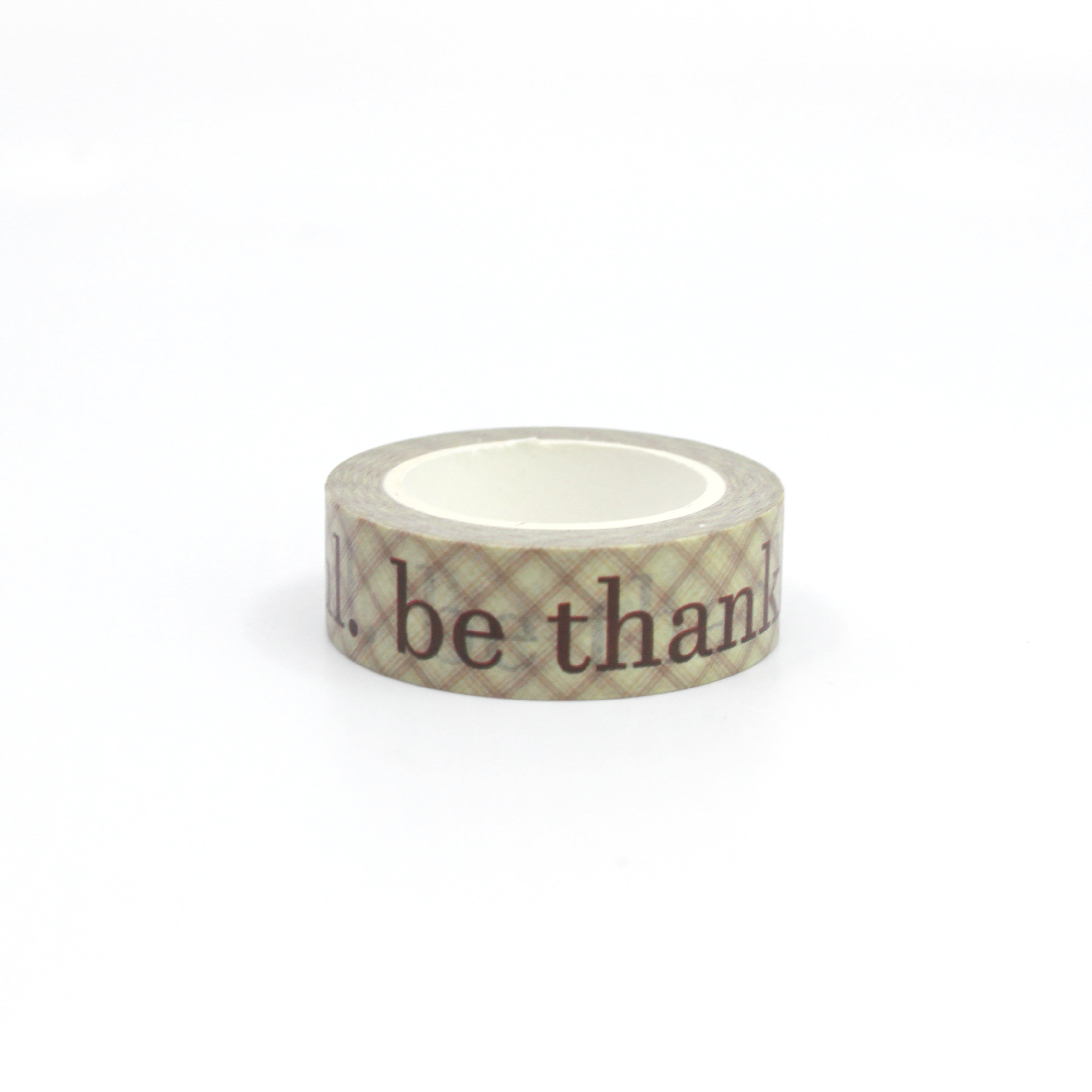 Express gratitude with our Be Thankful Thanksgiving Washi Tape, adorned with charming autumn motifs and the words 'Be Thankful.' Ideal for adding a heartfelt and festive touch to your projects. This tape is sold at BBB Supplies Craft Shop.