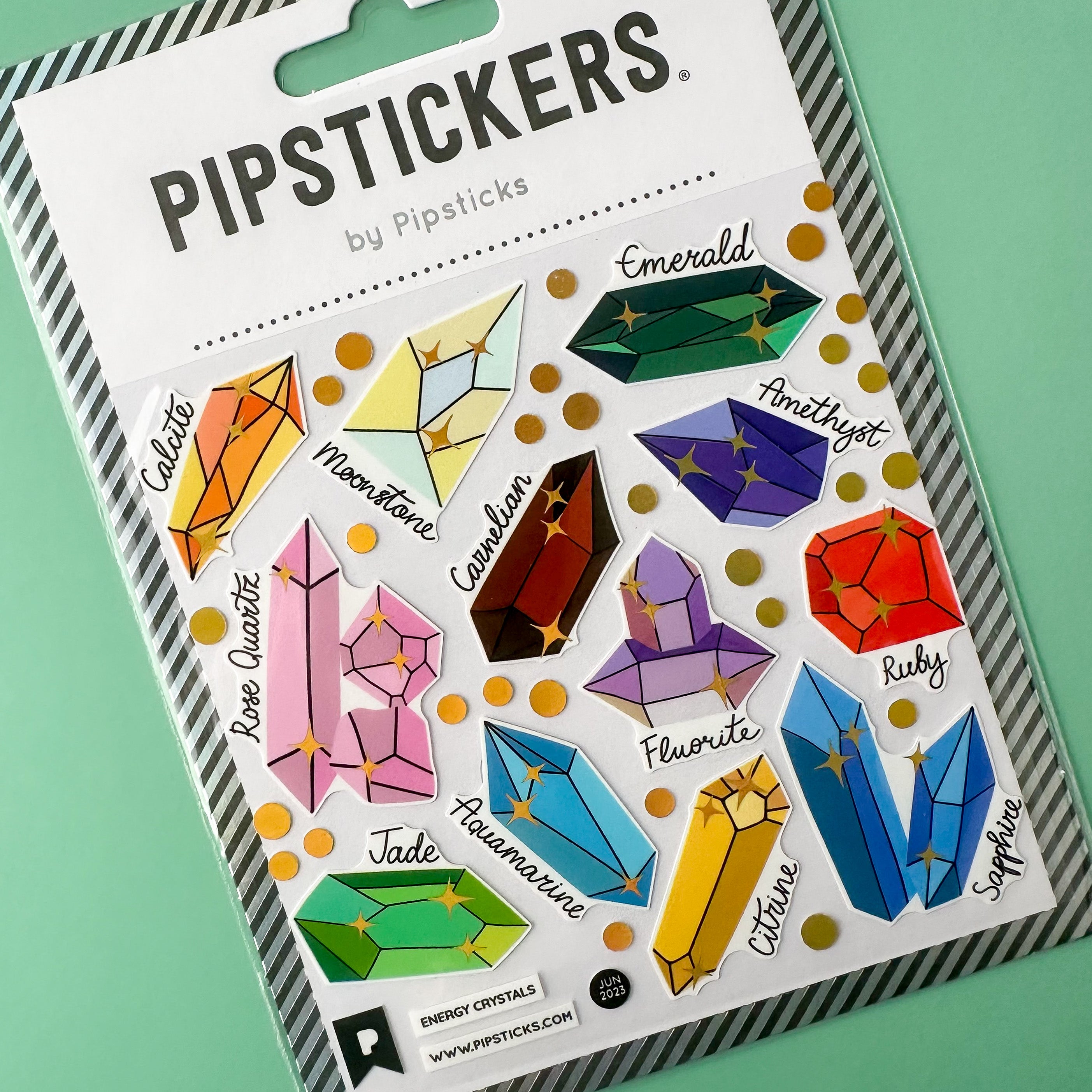 The Birthstone Crystal Geode Sticker Sheet is the perfect addition to any planner or journal, combining the beauty of natural gemstones with the magic of each month's birthstone