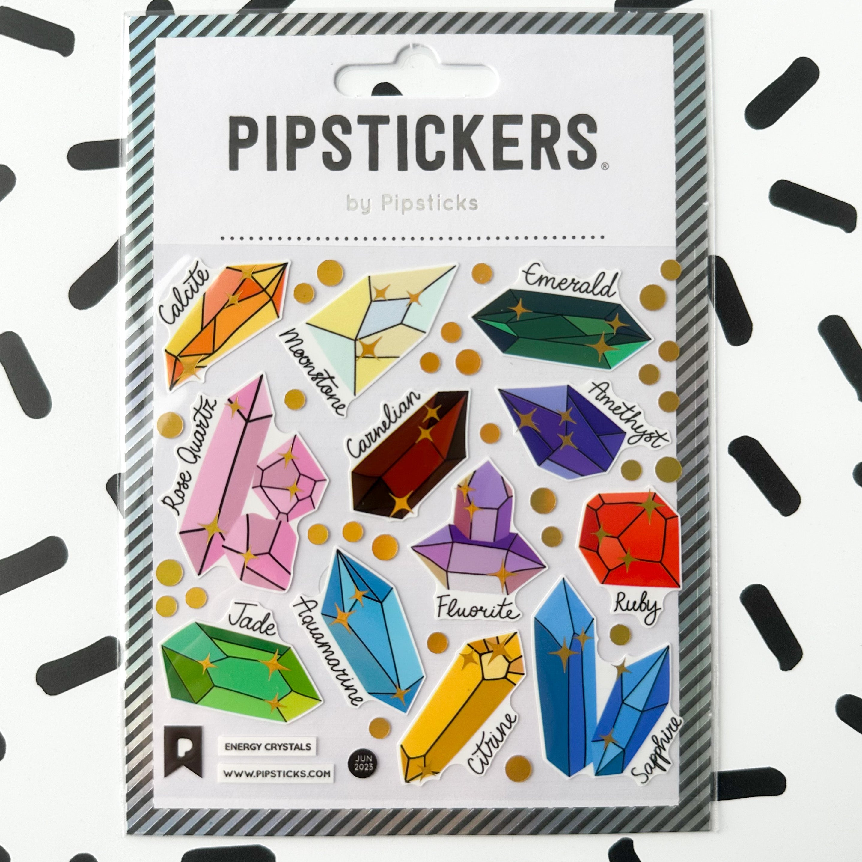 The Birthstone Crystal Geode Sticker Sheet is the perfect addition to any planner or journal, combining the beauty of natural gemstones with the magic of each month's birthstone