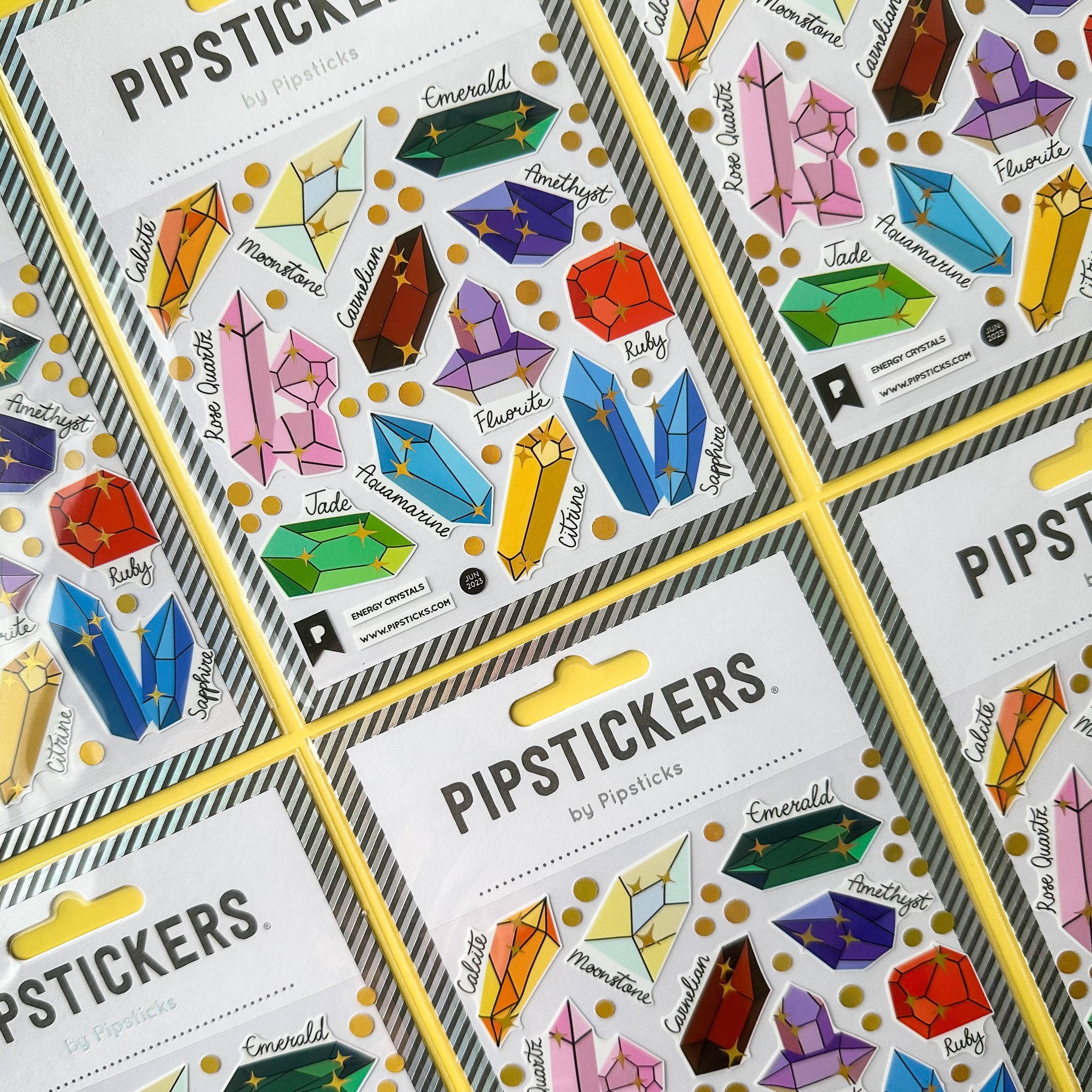 The Birthstone Crystal Geode Sticker Sheet is the perfect addition to any planner or journal, combining the beauty of natural gemstones with the magic of each month's birthstone