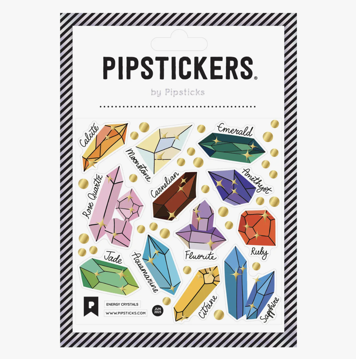 The Birthstone Crystal Geode Sticker Sheet is the perfect addition to any planner or journal, combining the beauty of natural gemstones with the magic of each month's birthstone