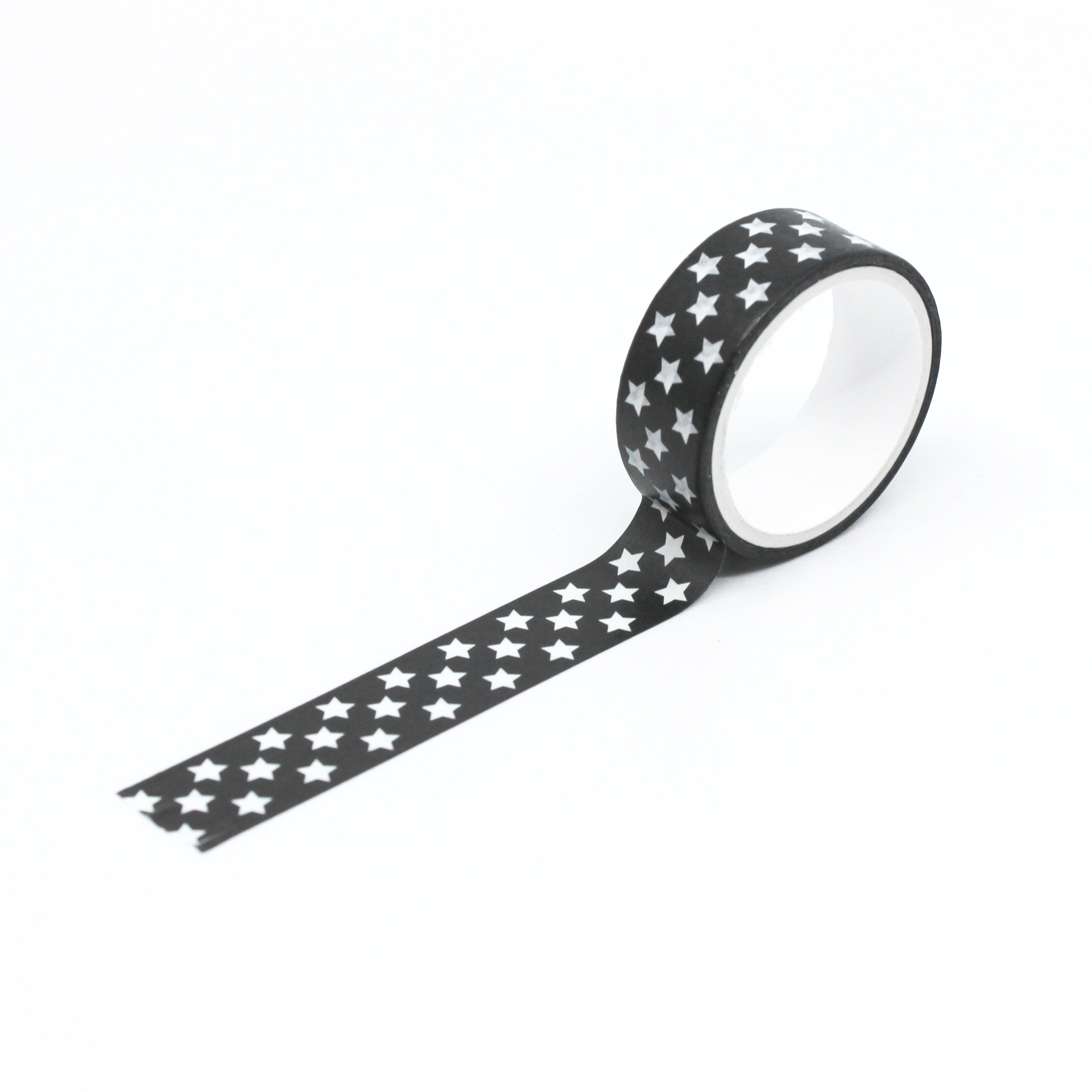 Add a touch of magic to your crafts with our playful black and white star pattern washi tape, perfect for creating enchanting projects. Our delightful black and white star pattern washi tape, with spark joy, while adding a touch of wonder to their creations. This tape is sold at BBB Supplies Craft Shop.