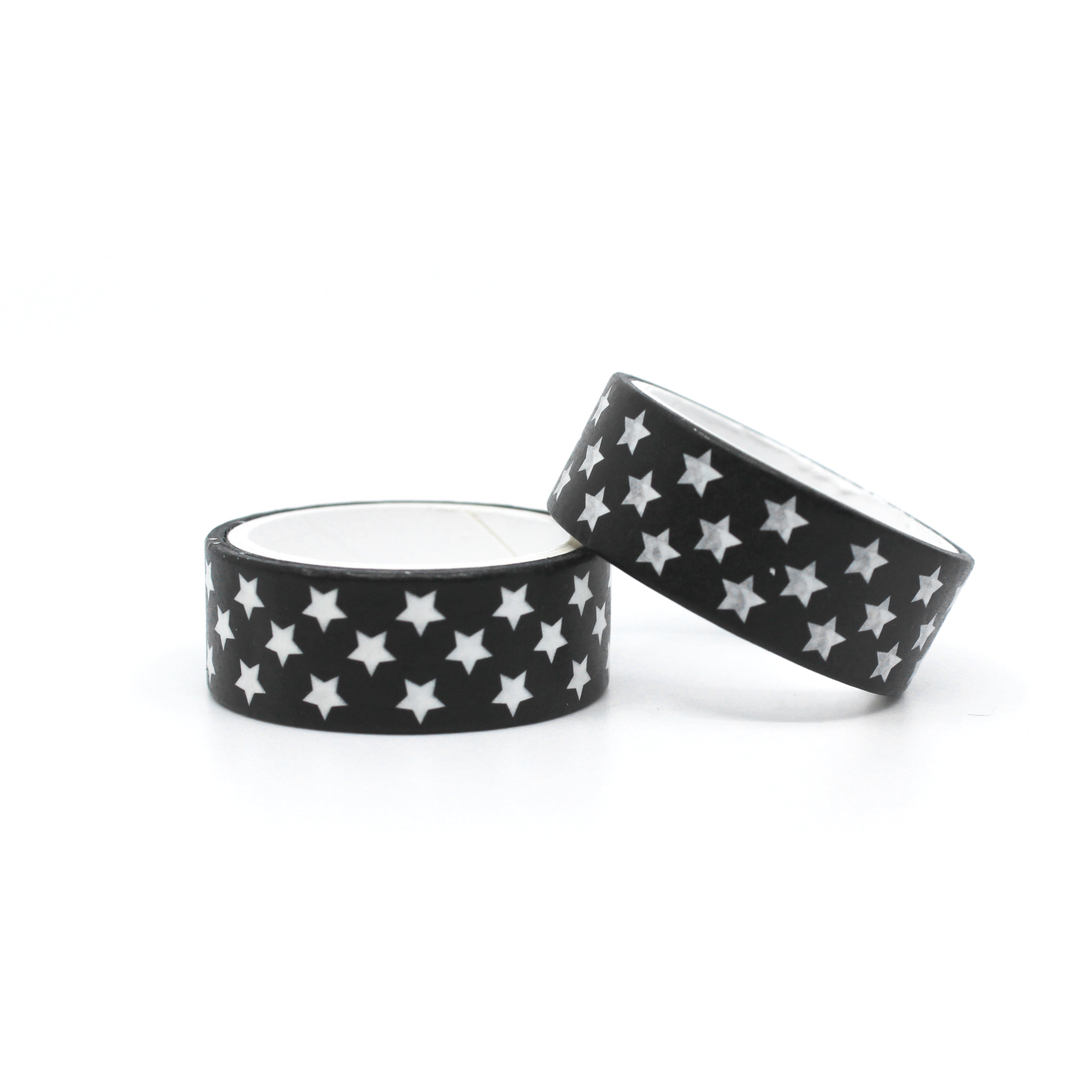 Add a touch of magic to your crafts with our playful black and white star pattern washi tape, perfect for creating enchanting projects. Our delightful black and white star pattern washi tape, with spark joy, while adding a touch of wonder to their creations. This tape is sold at BBB Supplies Craft Shop.