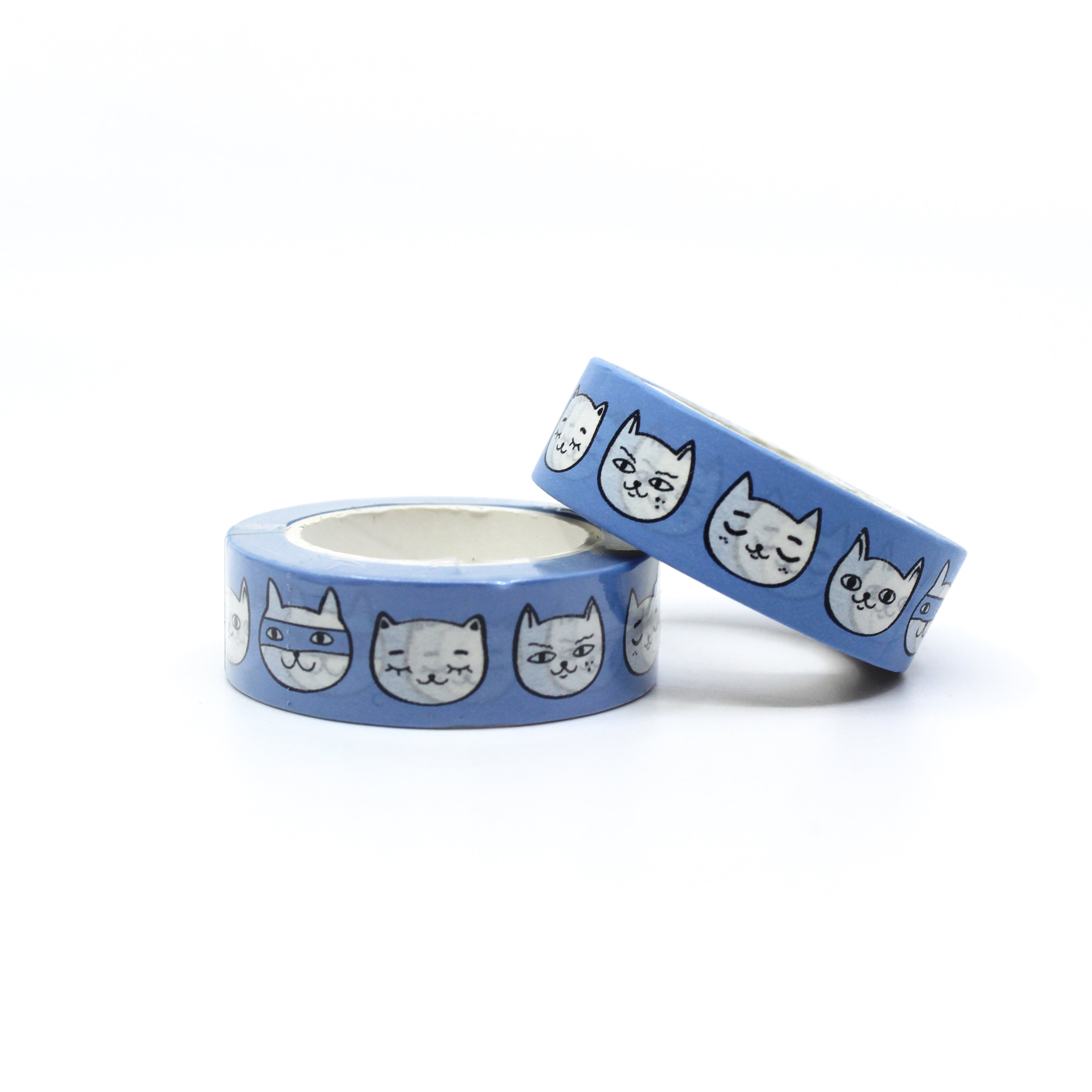 This cute cartoon Cat Faces washi tape will add a playful touch to your planner or pet sitter instructions. This tape is sold at BBB Supplies Craft Shop.