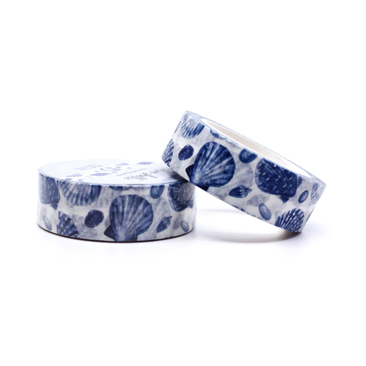 "Blue Seashells Washi" features delicate seashell patterns in shades of blue, perfect for adding a coastal touch to your journals, planners, and crafts.
