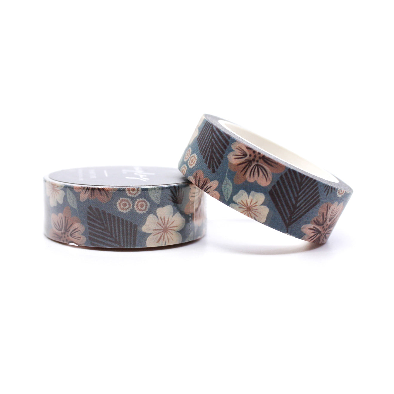 Blue Tropic Floral Washi Tape featuring tropical flowers in shades of blue, ideal for adding a refreshing and tropical vibe to your crafts and projects. This tape is from Maylay Co and sold at BBB Supplies Craft Shop.