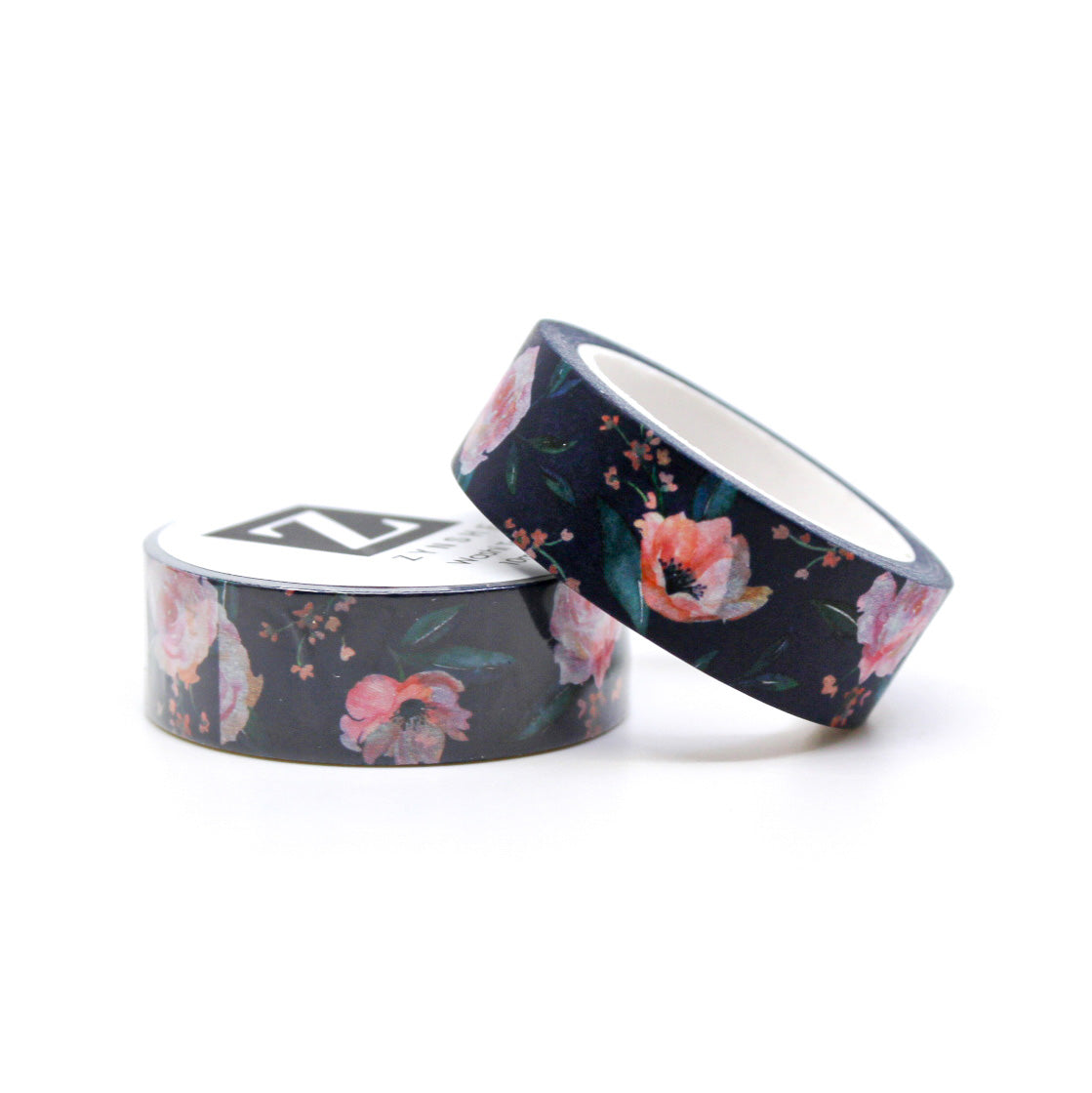 levate your projects with our captivating boho modern style navy blue peony flower washi tape, showcasing a unique blend of bohemian and modern design elements that bring a sense of elegance and creativity to your crafts. This tape is from Zynshe and sold at BBB Supplies Craft Shop.