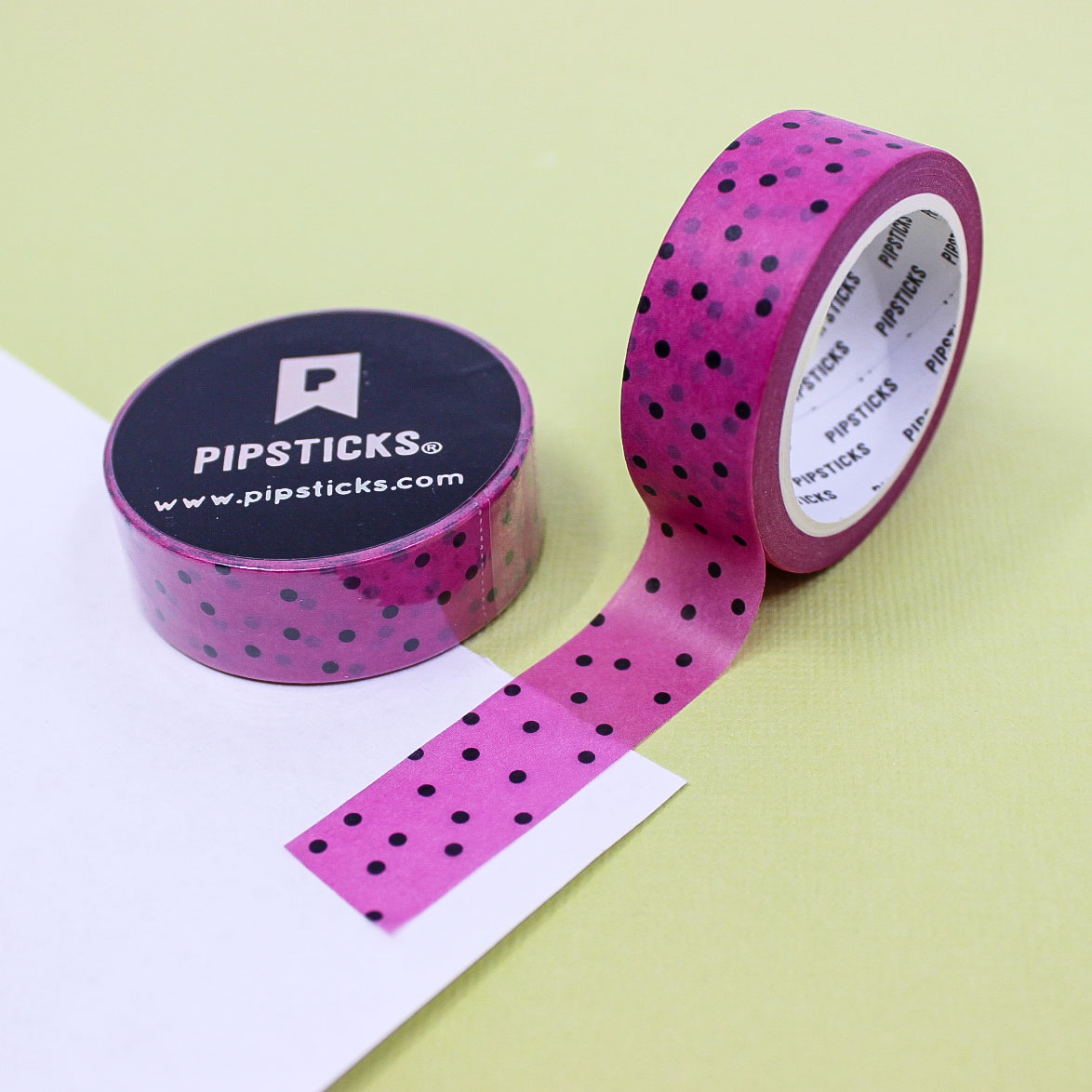 Bring a fun and fruity vibe to your crafts with this vibrant washi tape, featuring bright pink melon patterns, ideal for planners, scrapbooks, and summer-themed projects. This tape is from Pipsticks and sold at BBB Supplies Craft Shop.