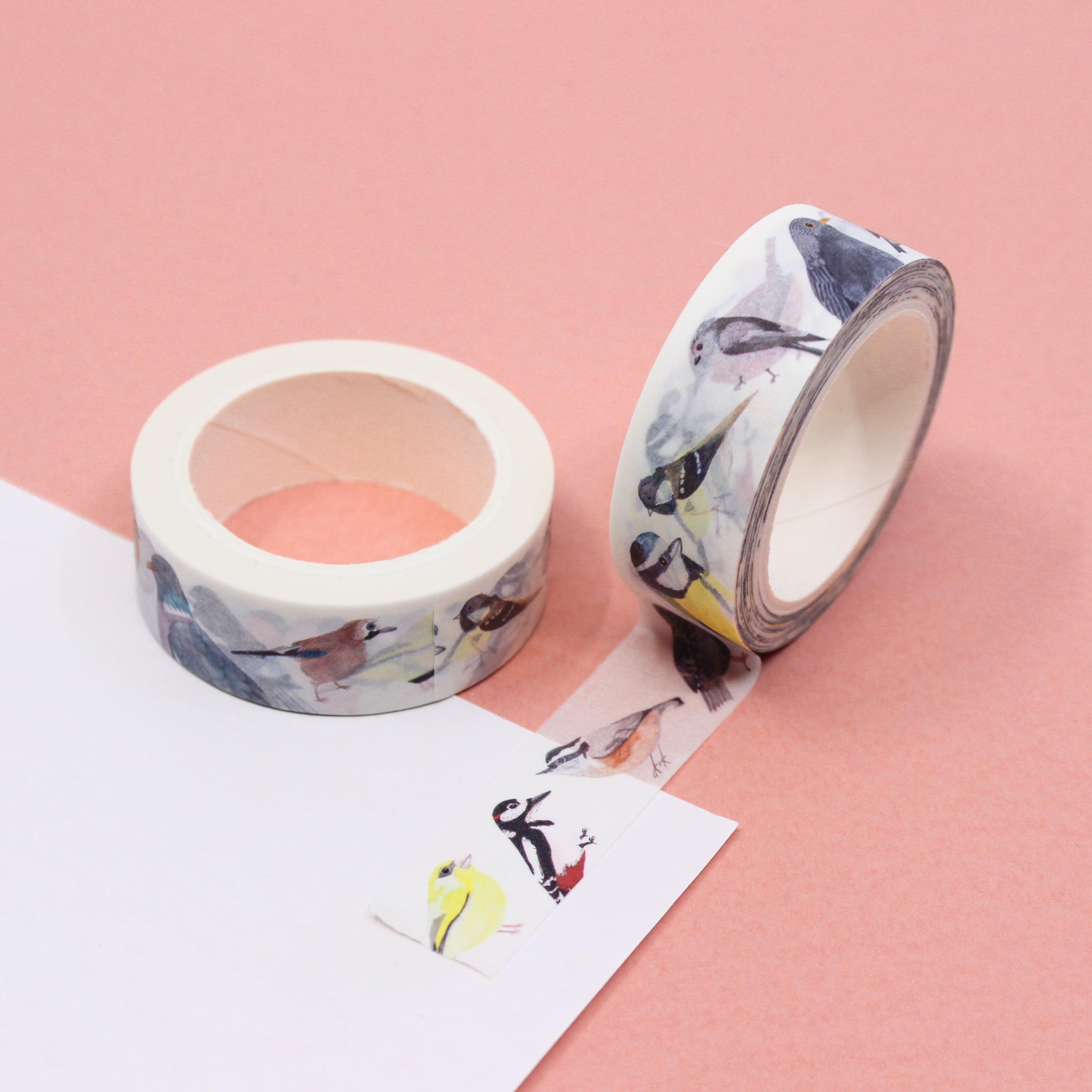 Explore the avian beauty of Britain with our British Birds Washi Tape, adorned with charming illustrations of native bird species. Ideal for adding a touch of ornithological elegance to your projects. This tape is designed by Sarah Francis and sold at BBB Supplies Craft Shop.