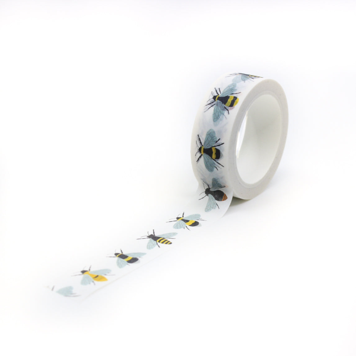 Capture the essence of British wildlife with our British Bumble Bees Washi Tape, adorned with charming illustrations of bumblebees. Ideal for adding a touch of nature and sweetness to your projects. This tape is designed by Sarah Francis and sold at BBB Supplies Craft Shop.