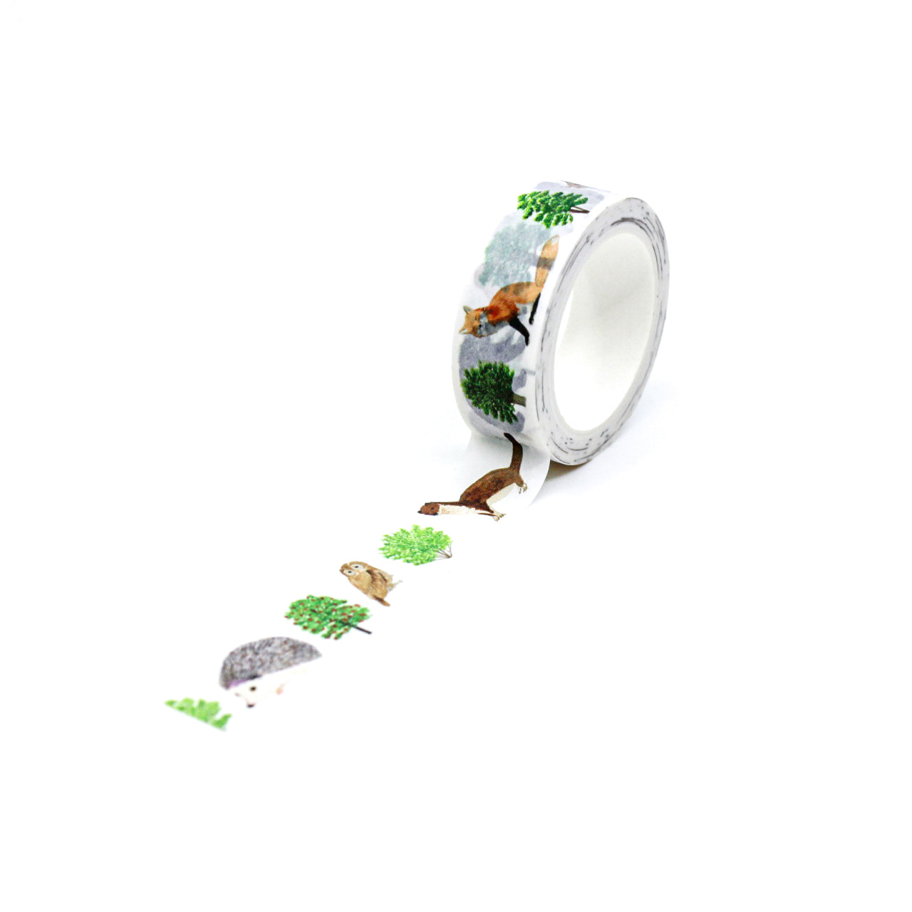 Embrace the charm of British woodland creatures with our British Wild Animal Woodland Creatures Washi Tape, adorned with delightful illustrations of native animals. Ideal for adding a touch of woodland wonder to your projects. This tape is designed by Sarah Francis and sold at BBB Supplies Craft Shop.
