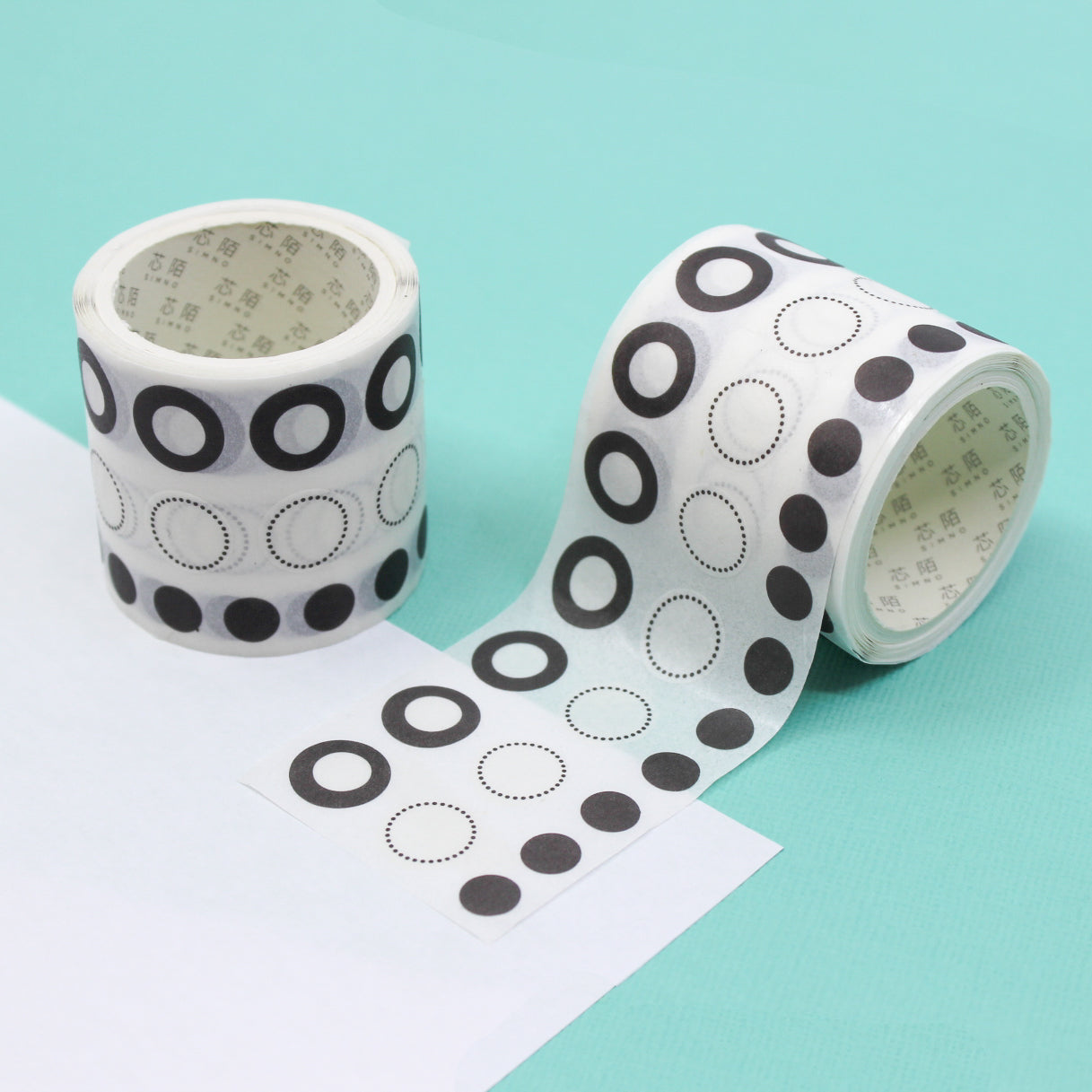 Stay organized with our Black and White Checklist Washi Tape, featuring a classic checklist design in a timeless black and white palette. Ideal for adding a functional and stylish touch to your planner or projects. This tape is sold at BBB Supplies Craft Shop.